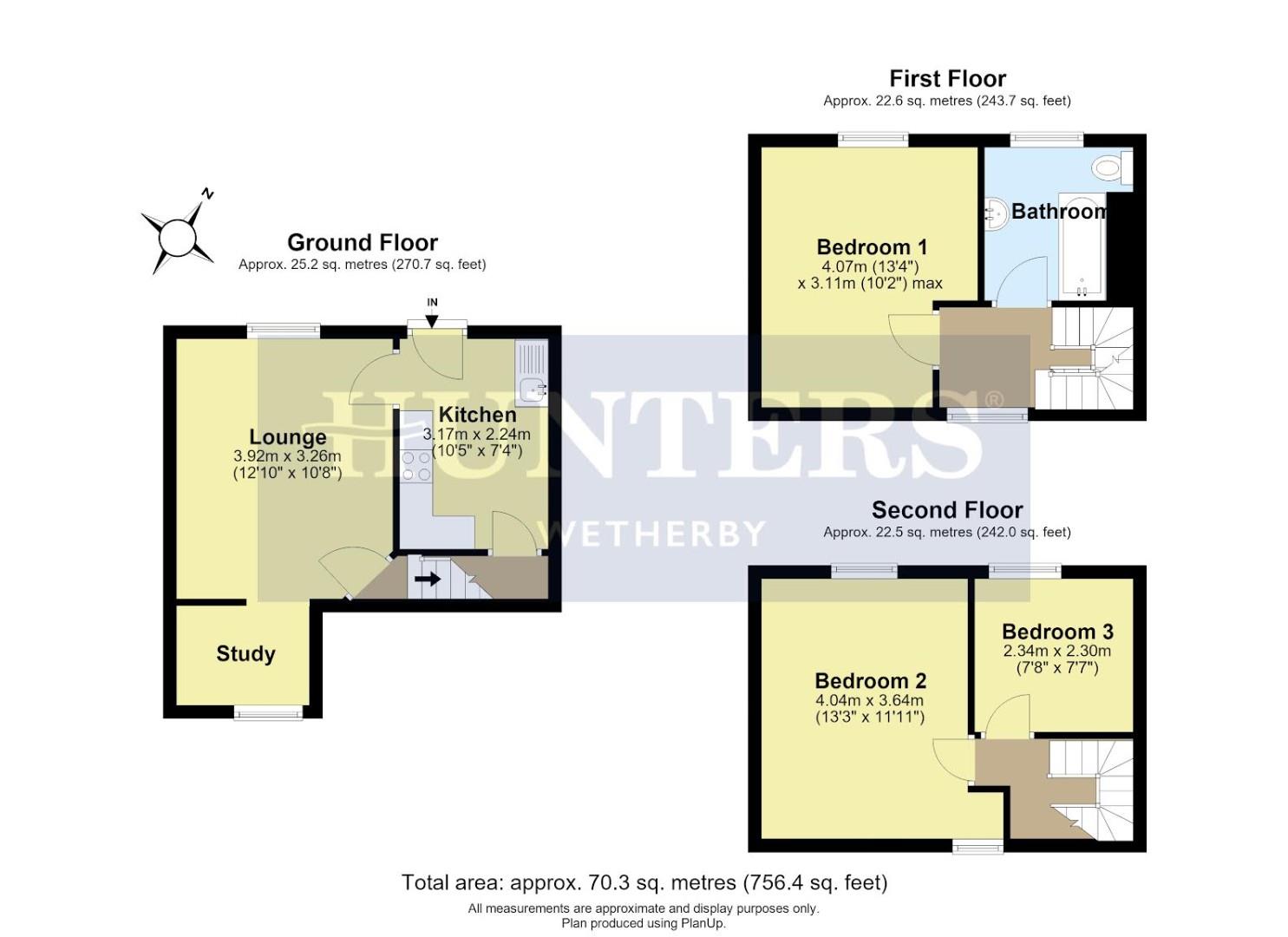 1, Vicarage Lane, Tadcaster floorplan