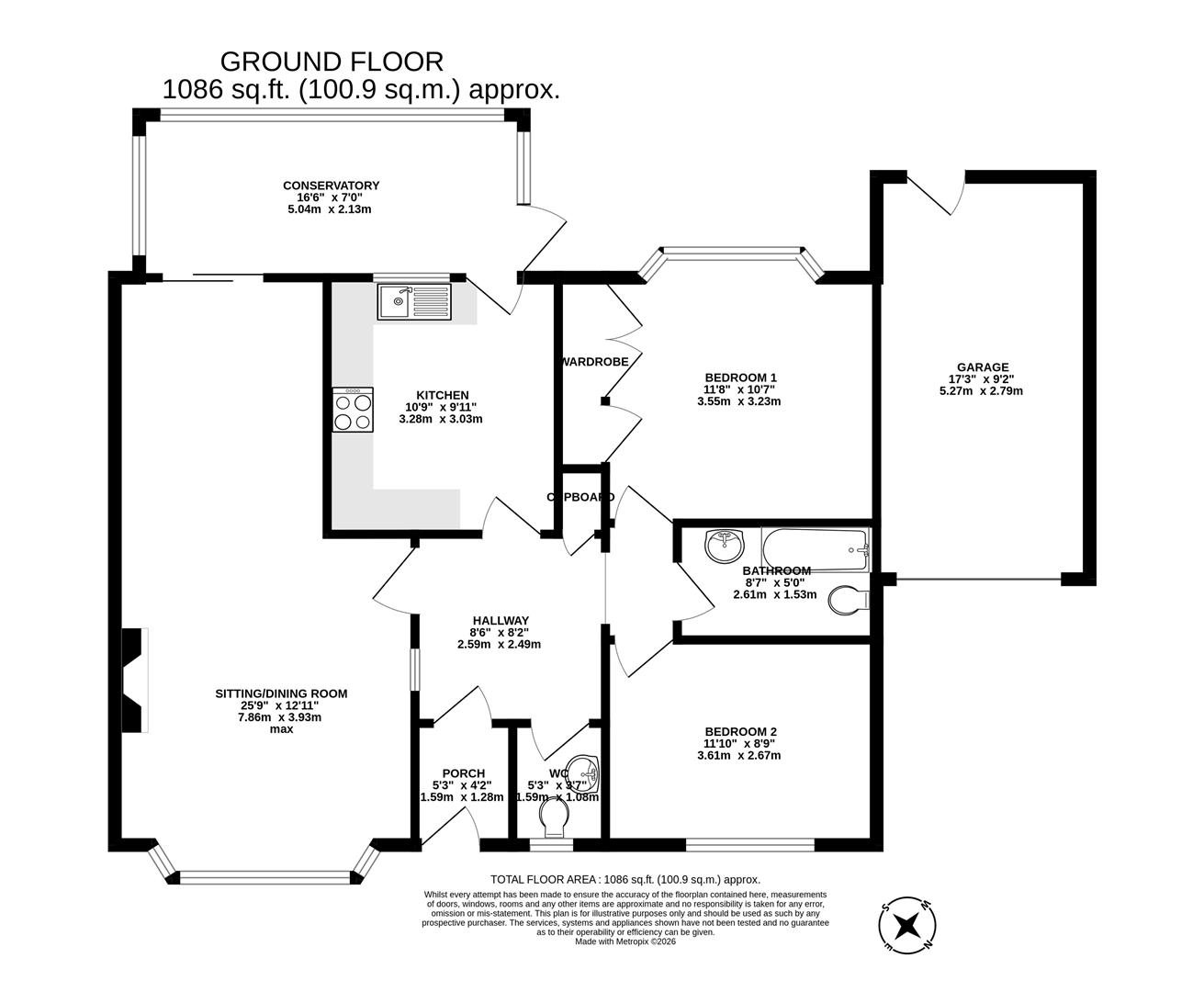 11, Brit View Road, Bridport floorplan