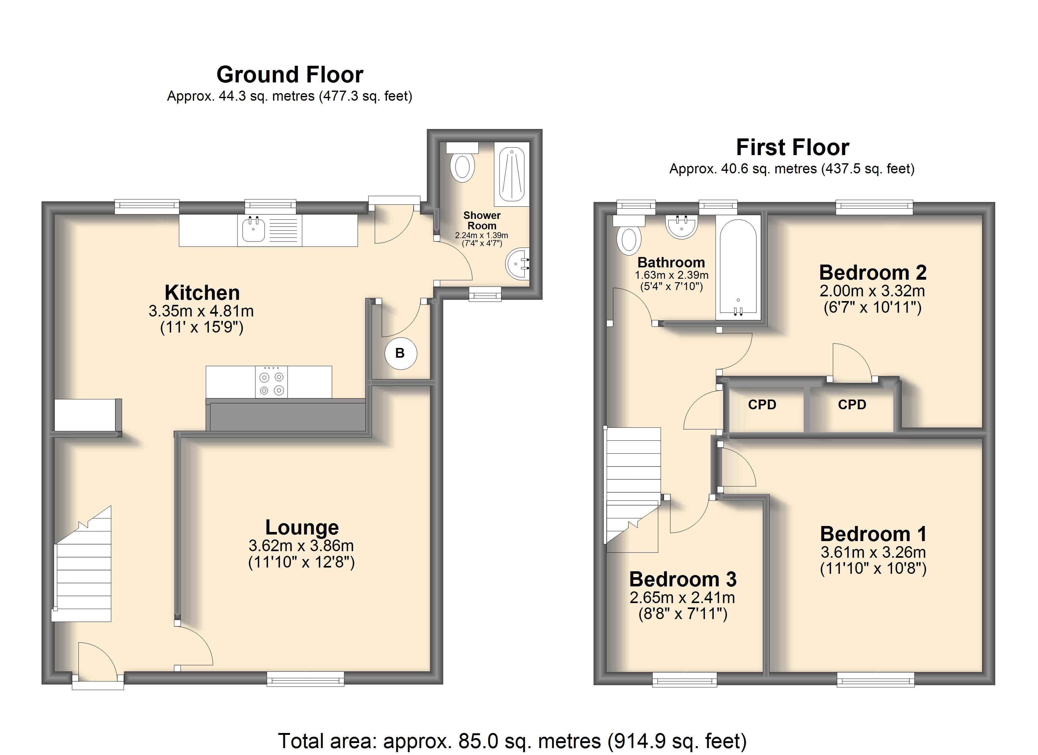 3 Bedrooms Semi-detached house for sale in Salisbury Crescent, Chesterfield S41