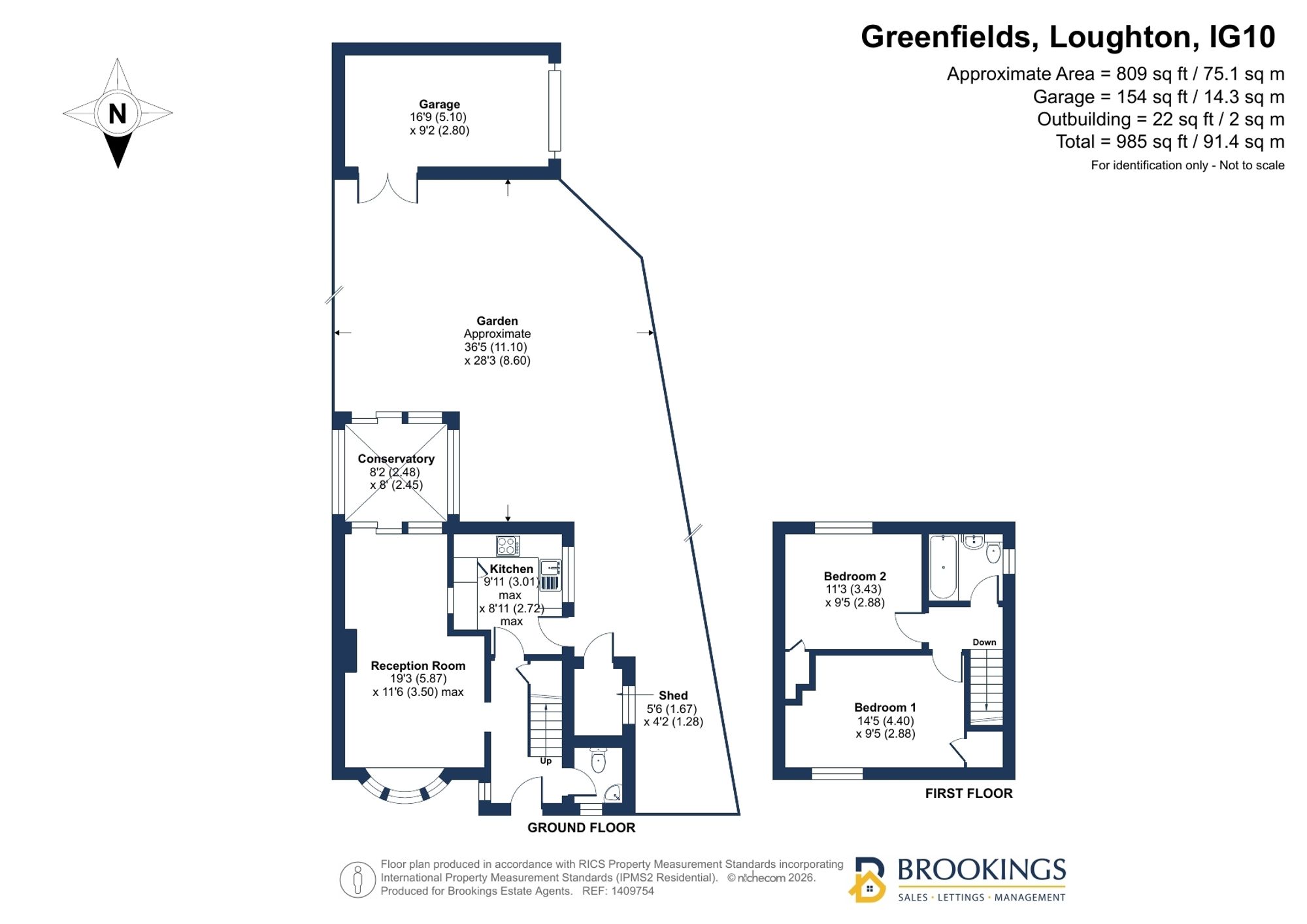 1 Greenfields, Loughton floorplan