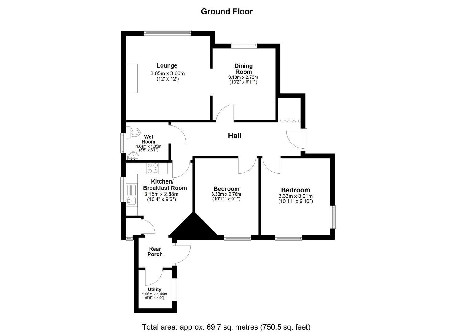 3, Byron Road, Penenden Heath floorplan