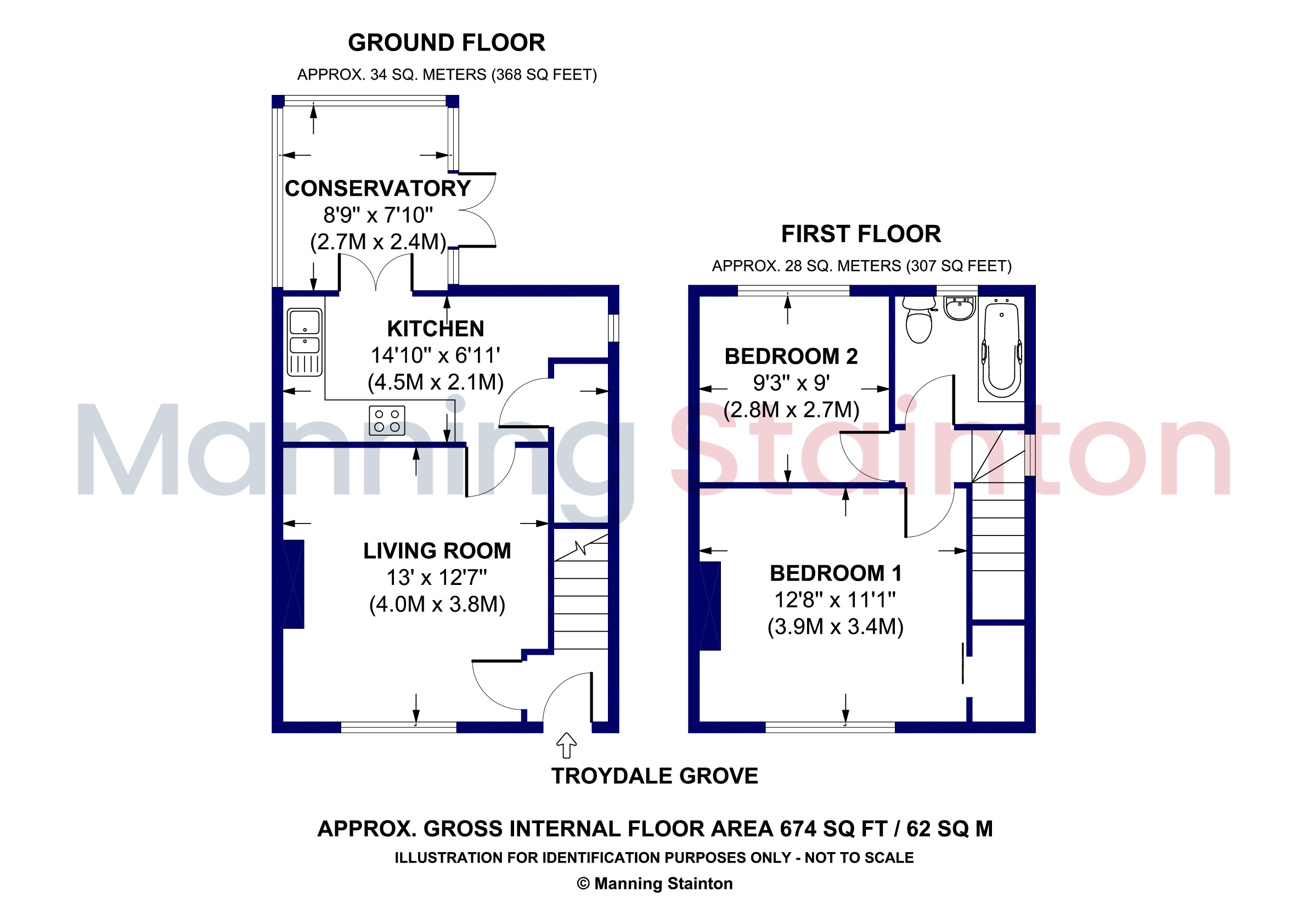 Troydale Grove, West Yorkshire floorplan