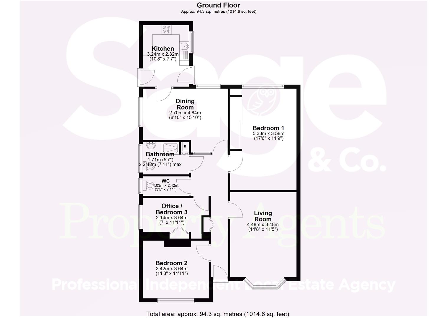25, Hillcrest, Pontypool floorplan