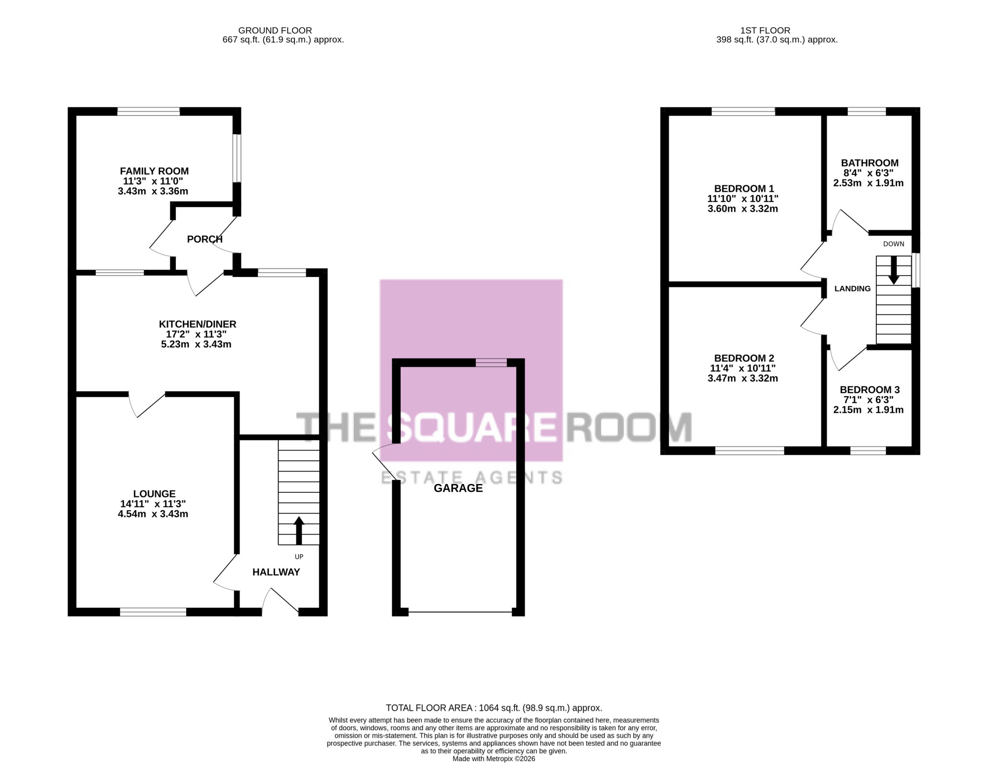 18, Pershore Gardens, Normoss floorplan