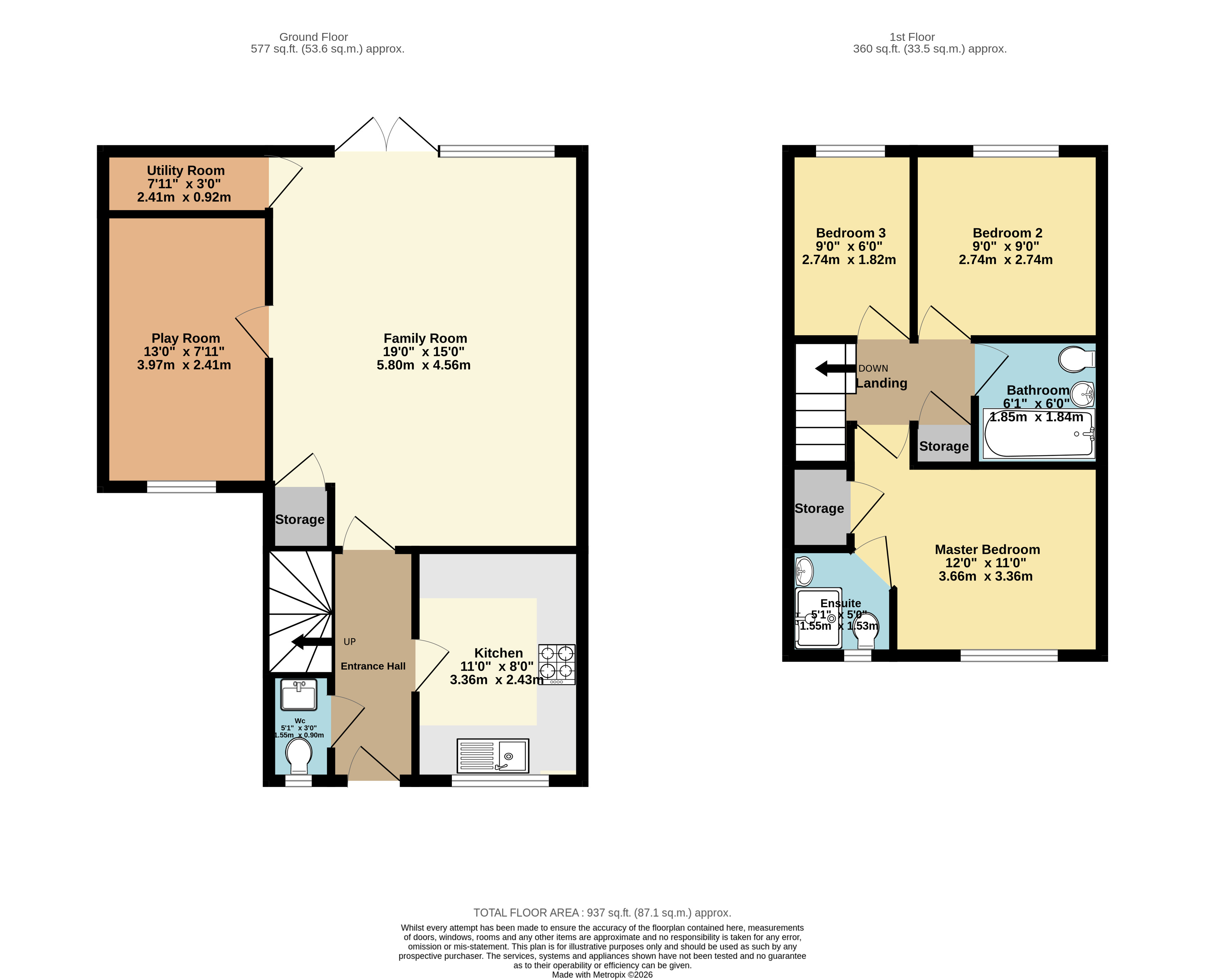 10, Millstone Close, Somerset floorplan