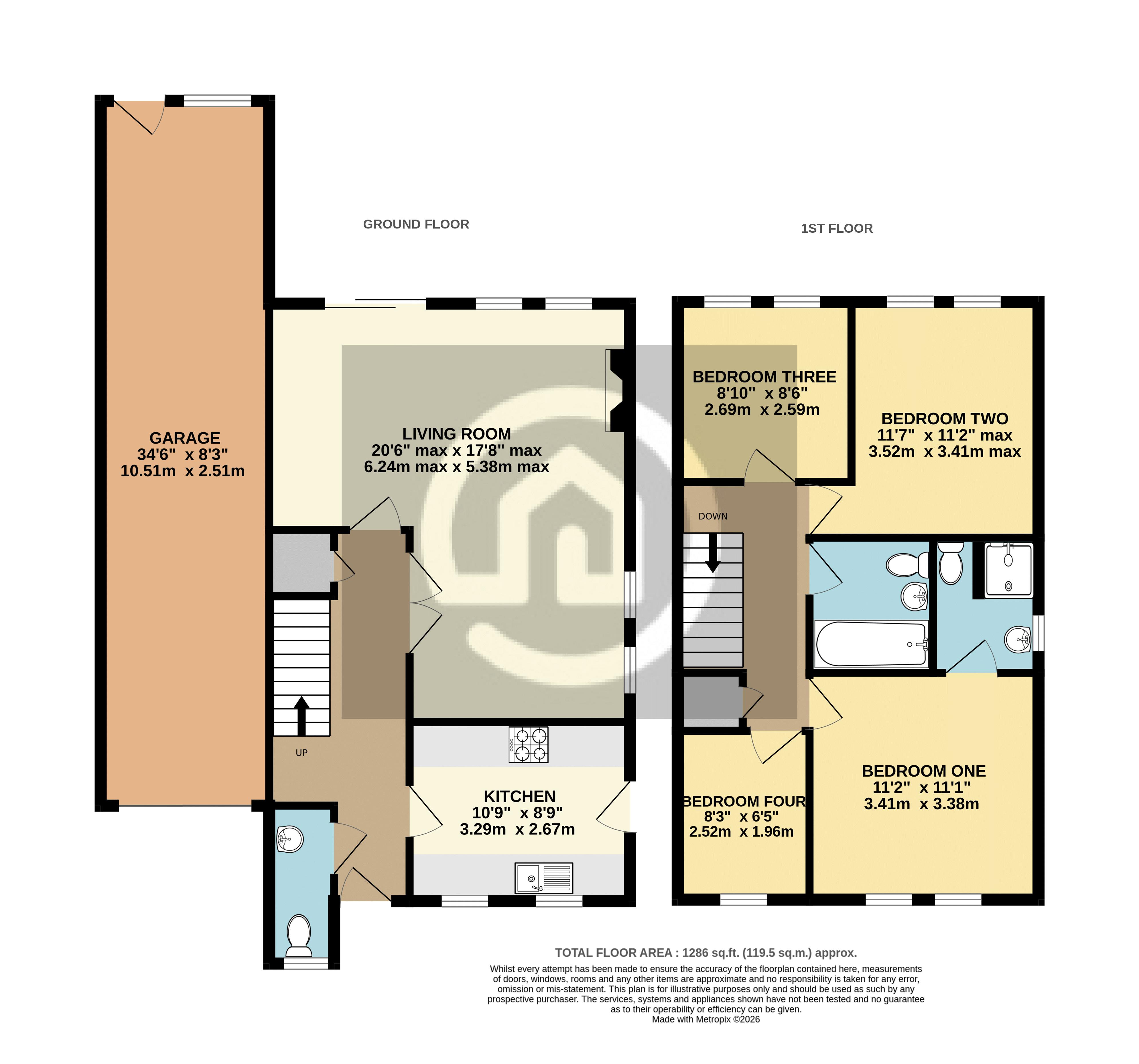 24, Buckfast Avenue, Bedford floorplan