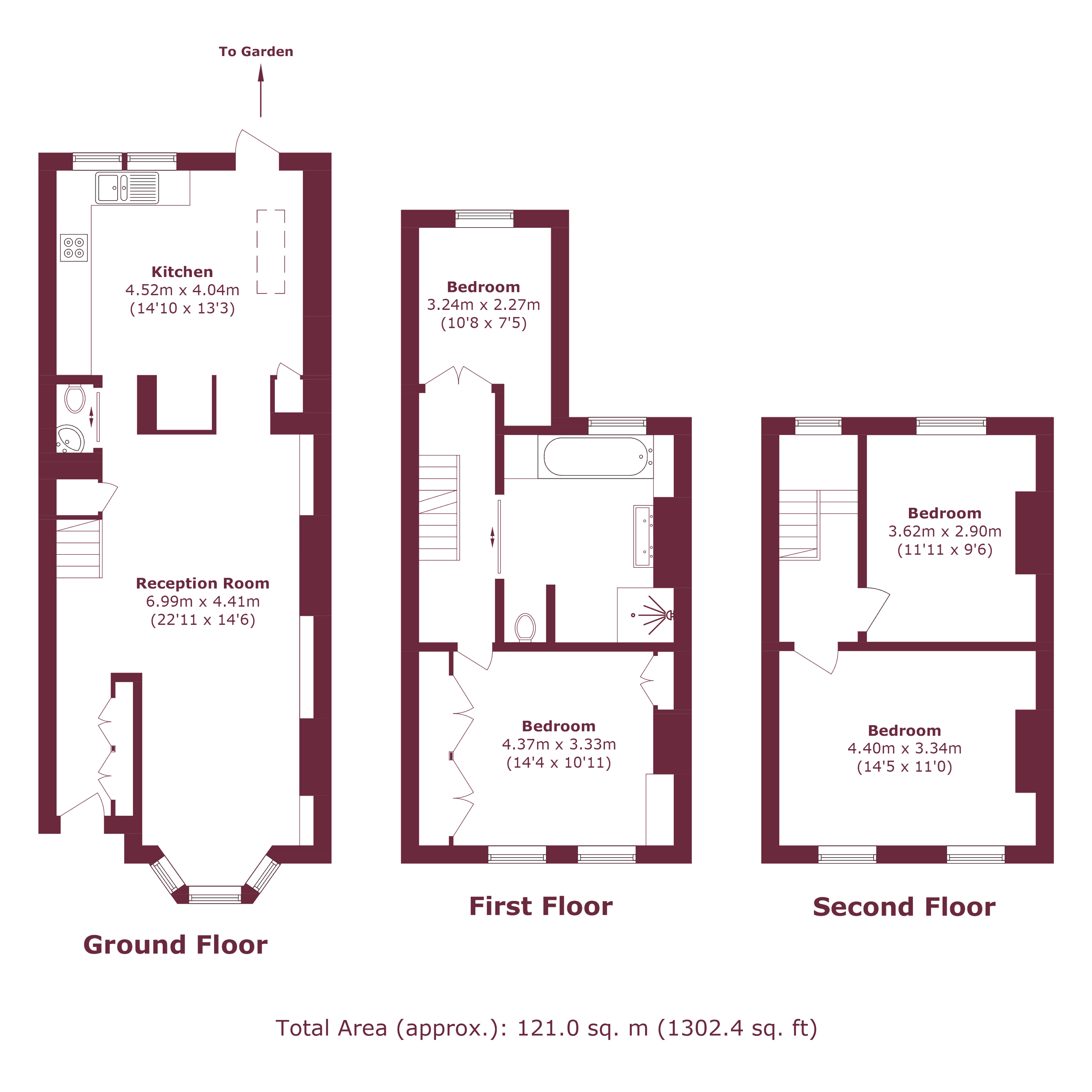 203, Glyn Road, London floorplan