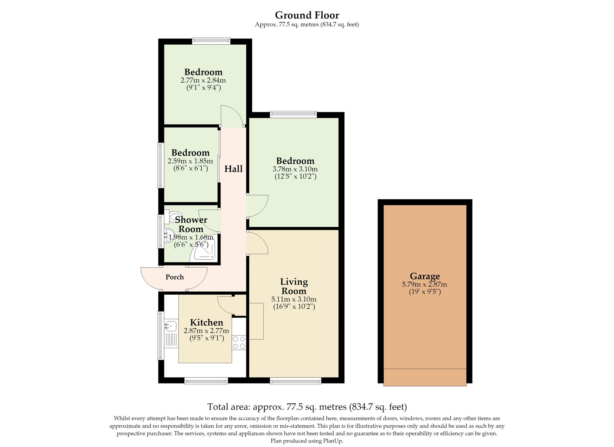 3 Orchard Lane, Lowestoft floorplan