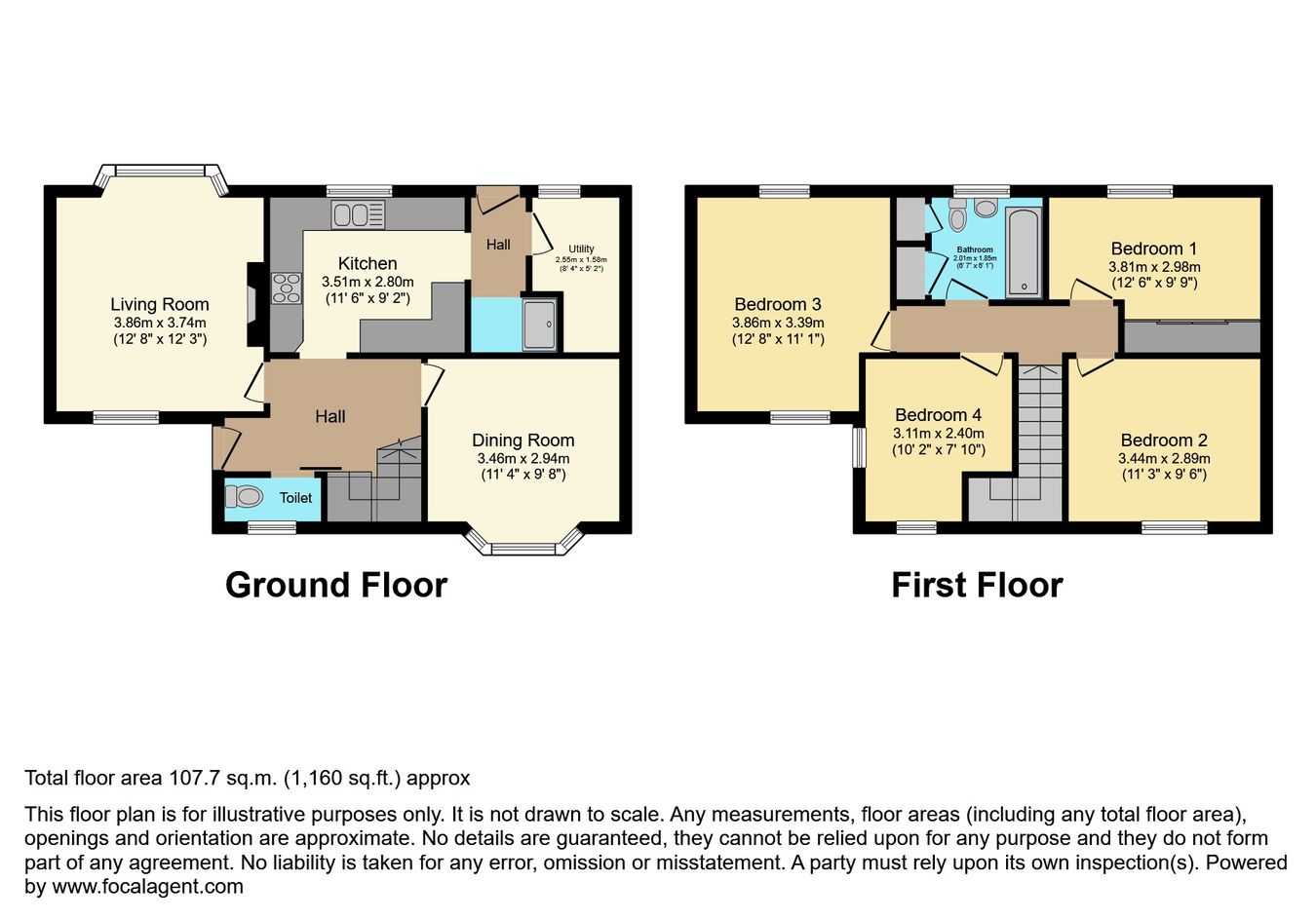92, Tweedle Hill Road, Manchester floorplan