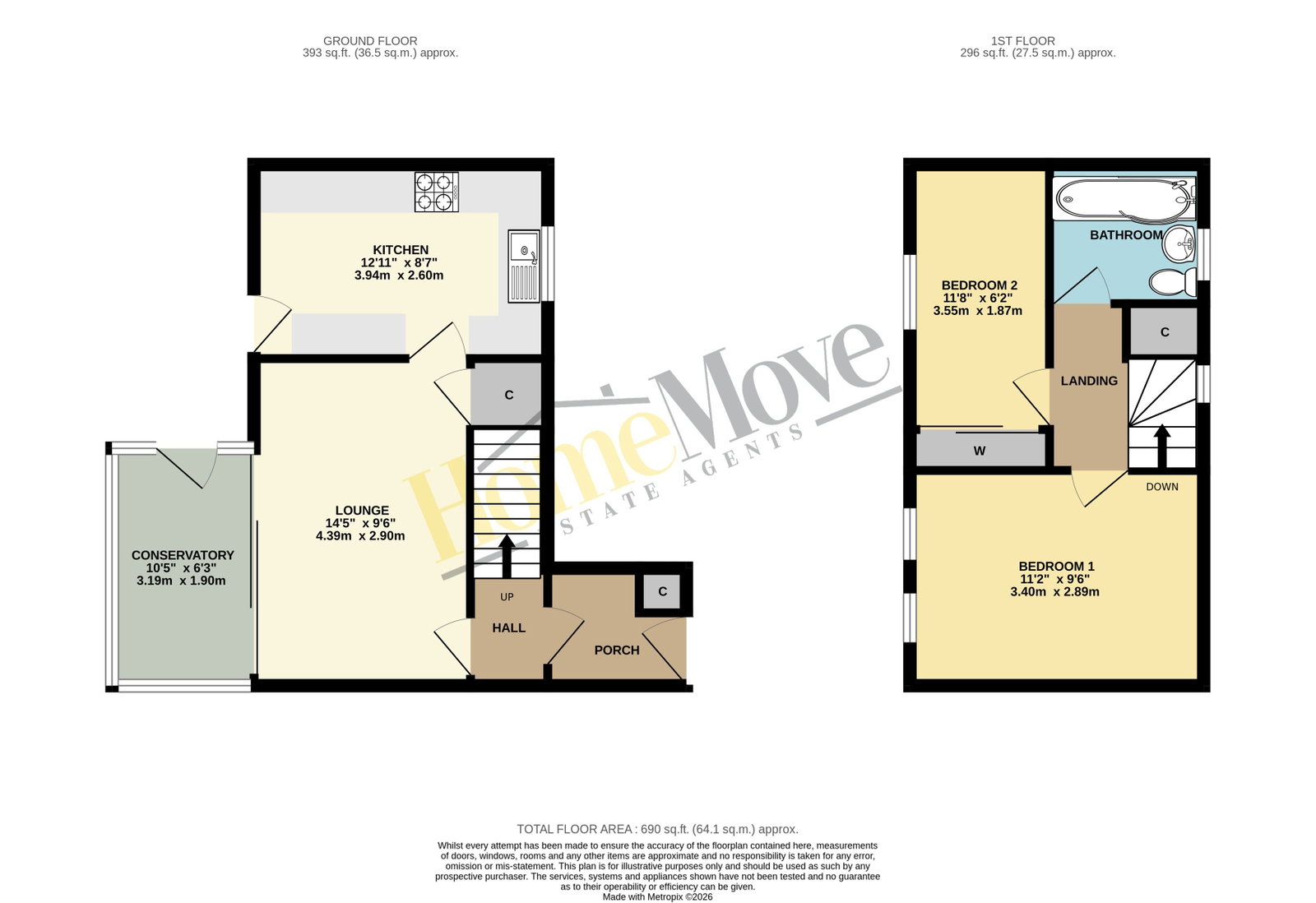 2, St. Matthews Close, Skegness floorplan