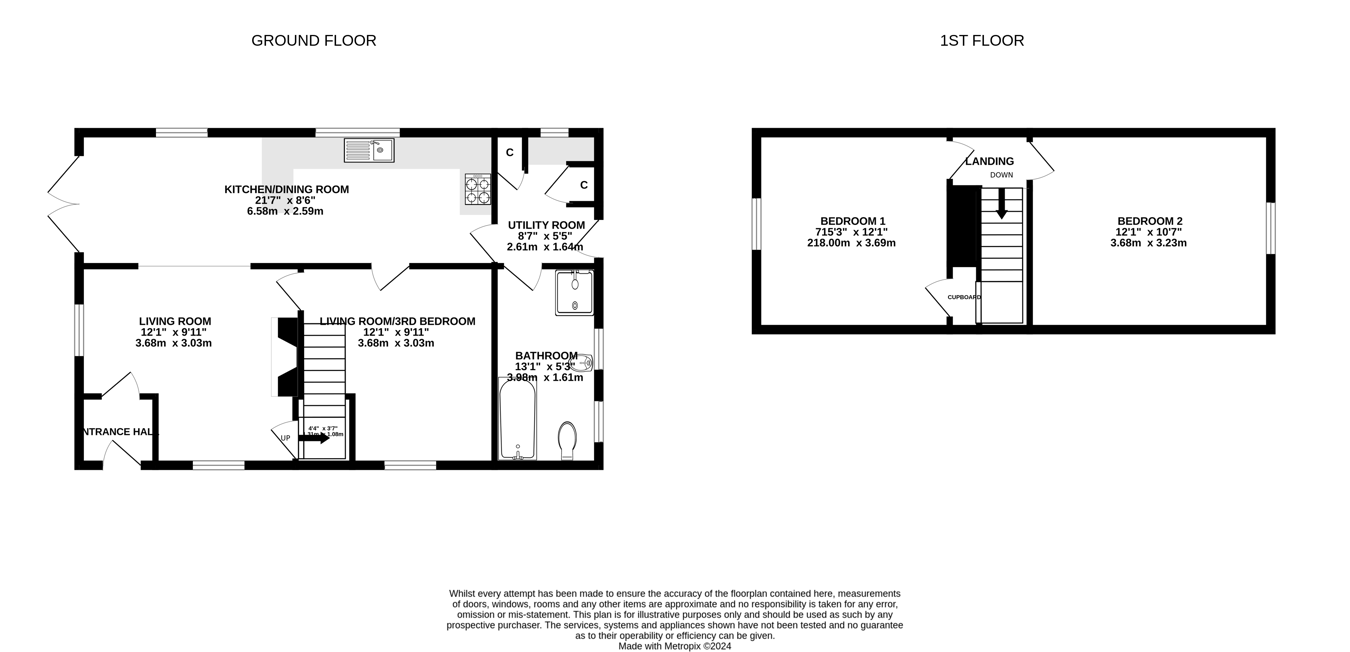 Priory Lodge, Priory Hill, Brecon floorplan