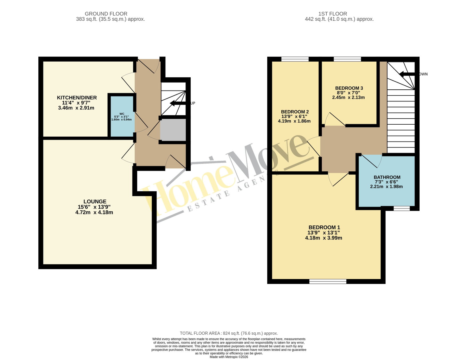 19, Drage Close, Lutterworth floorplan