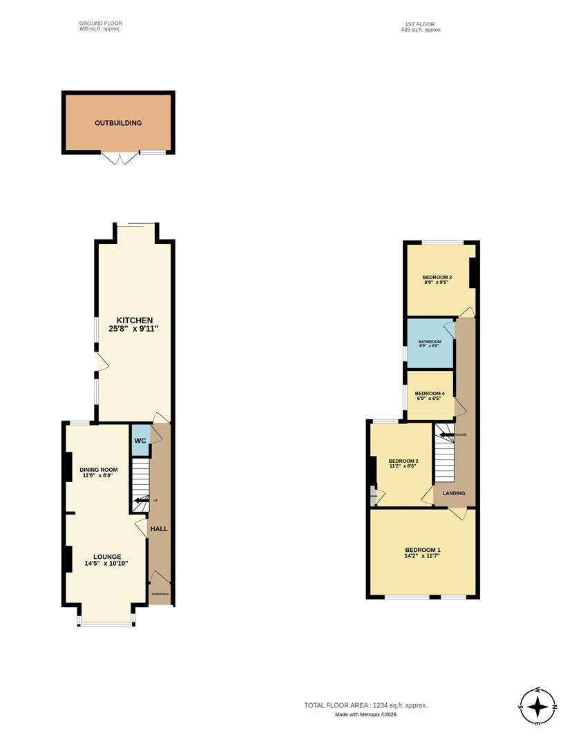 45, Leighton Avenue, Leigh-on-Sea floorplan