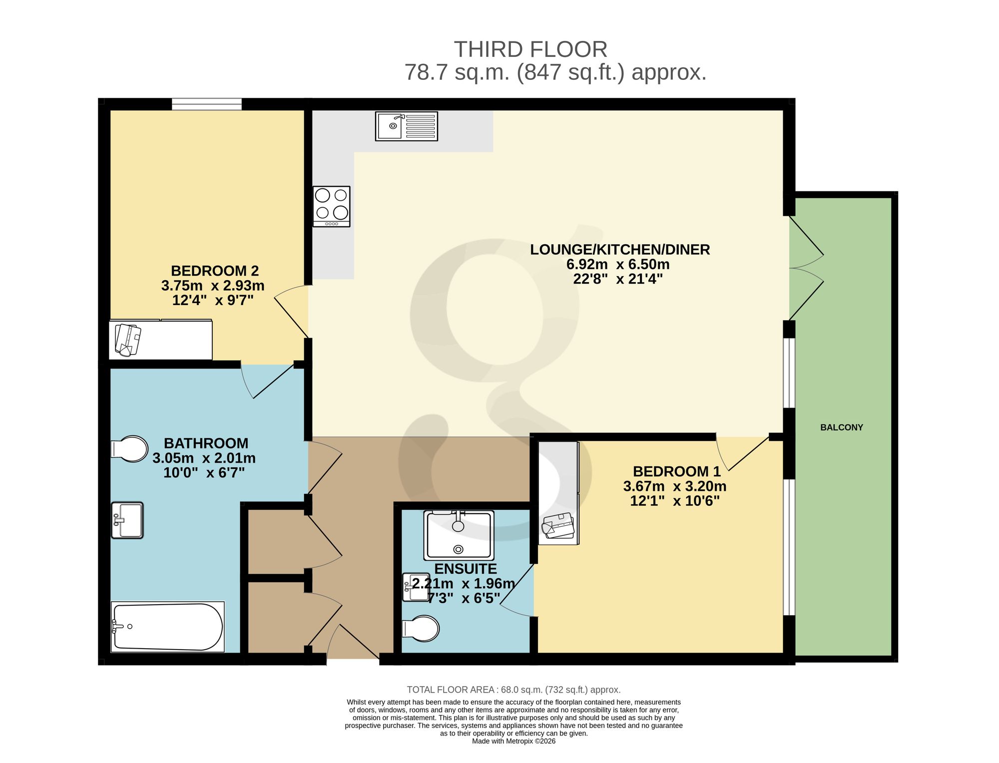 Flat D302, Block W4 Westmount Westmount Road, Jersey floorplan