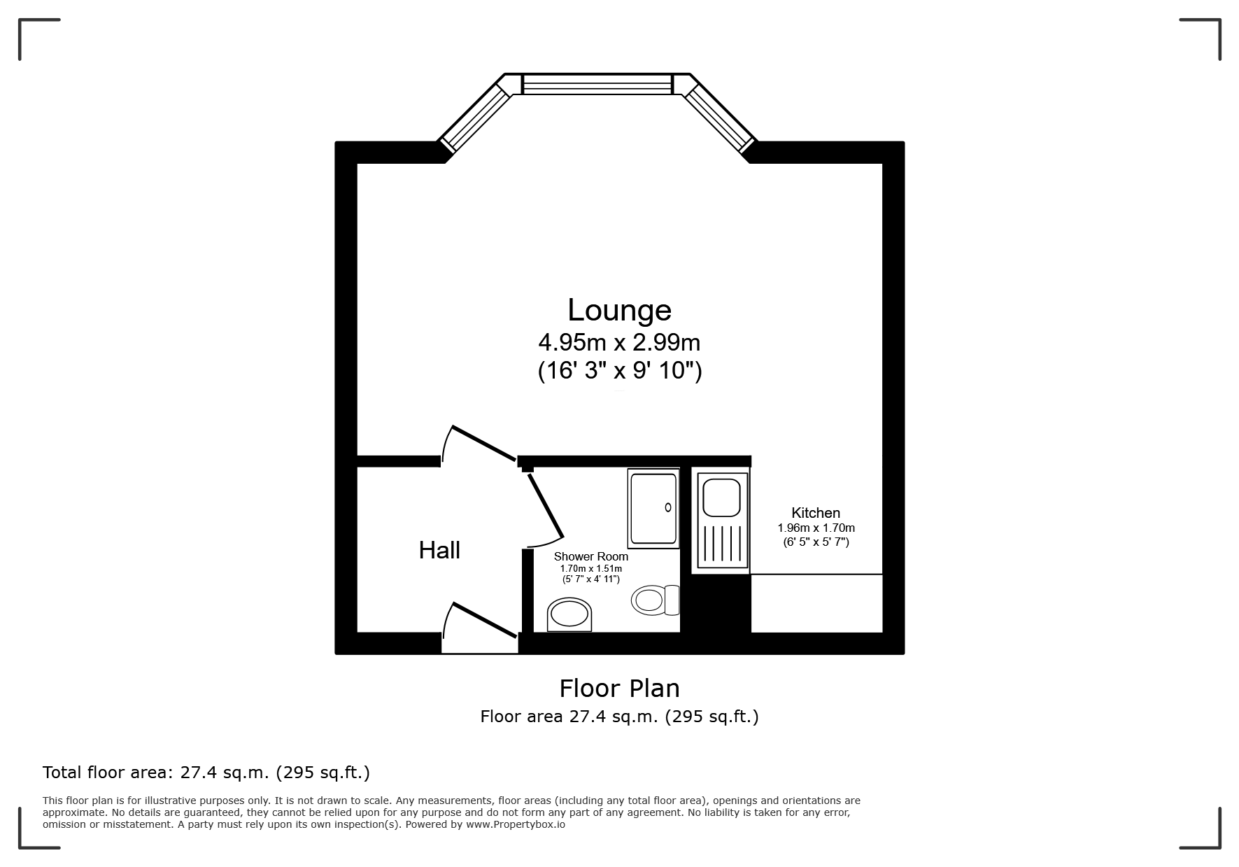 Flat 1, 39, Nyewood Lane, West Sussex floorplan