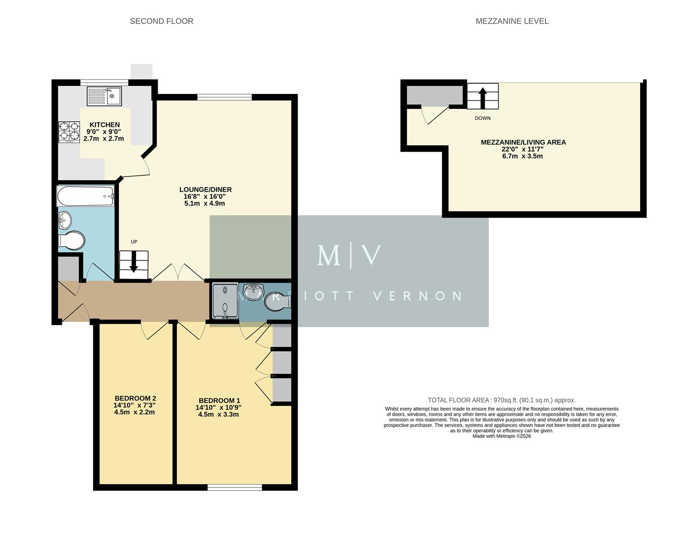 Flat 18 Sanderstead Heights, 3 Addington Road, South Croydon floorplan