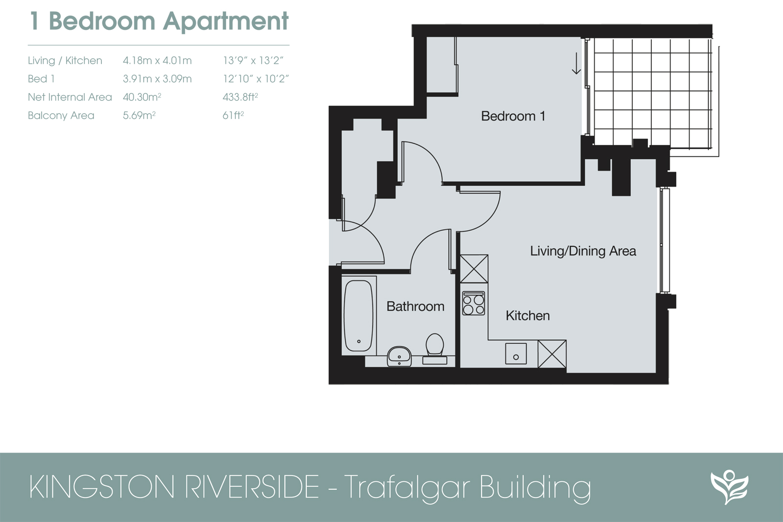 1 Bedrooms Flat to rent in Henry Macaulay Avenue, Kingston Upon Thames KT2