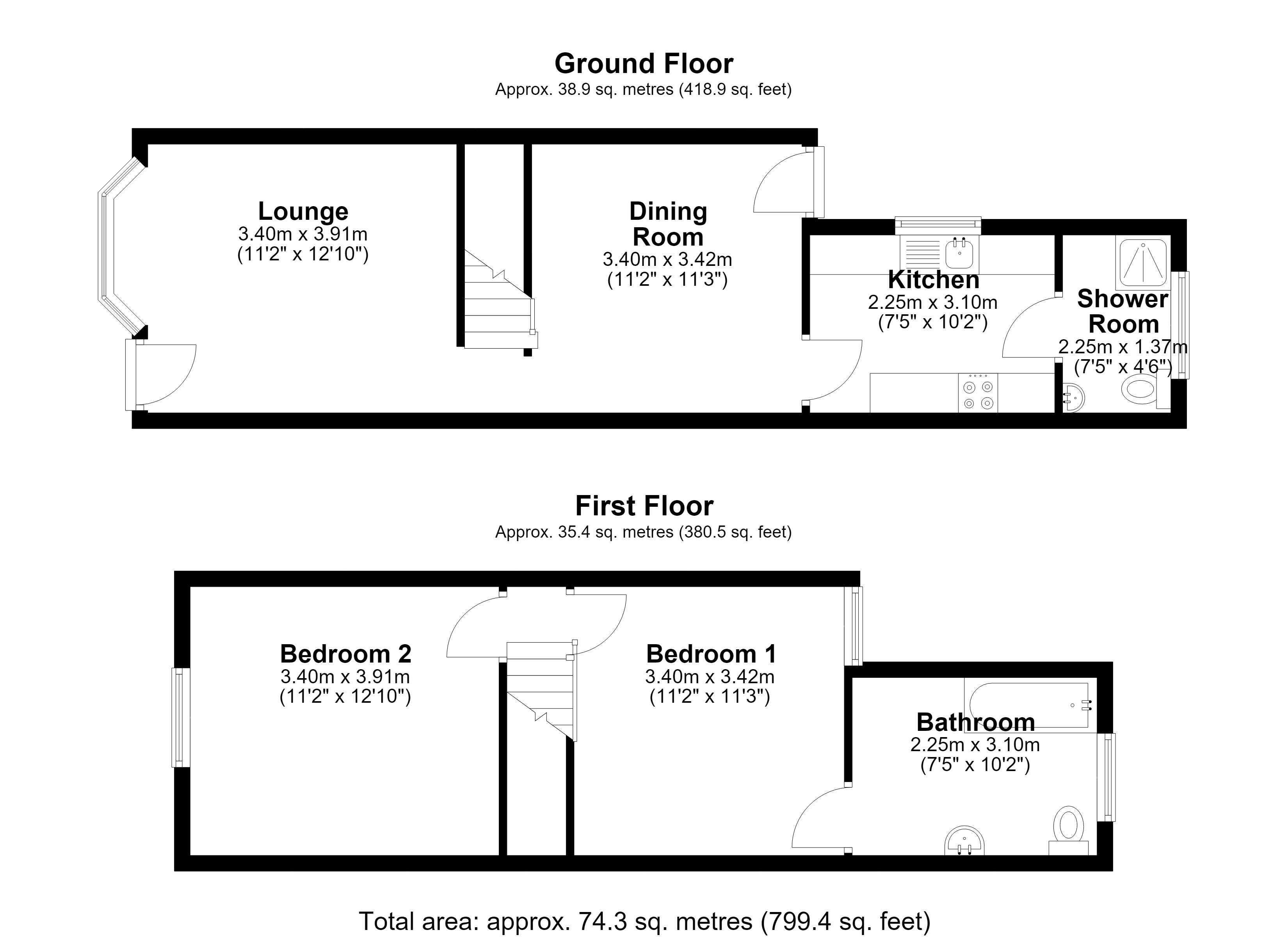 91, Richmond Road, Gillingham floorplan