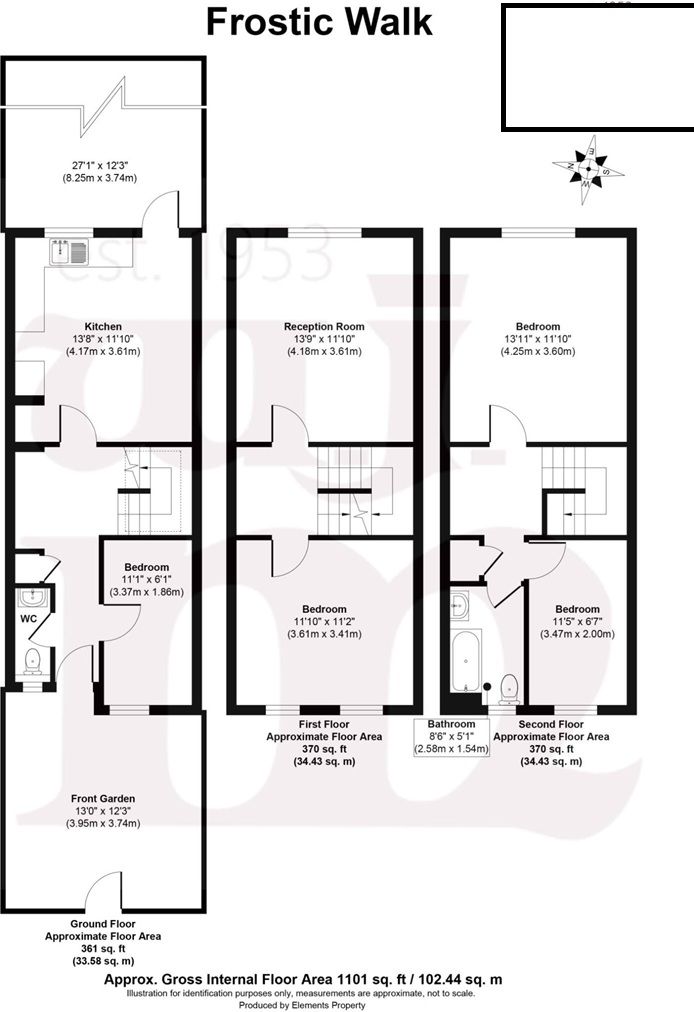 10, Frostic Walk, London floorplan