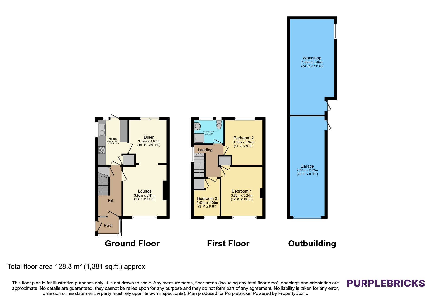 93, Roselands Drive, Paignton floorplan