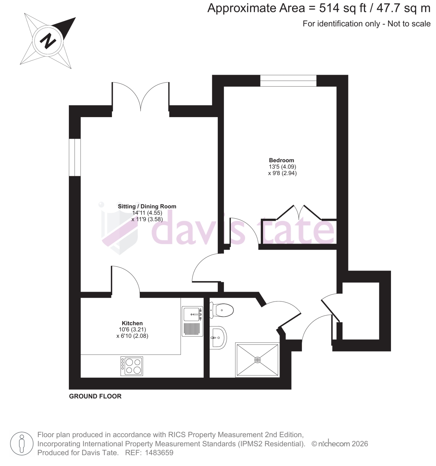 64 Cumberland Lodge,, Pegasus Court, Tilehurst floorplan