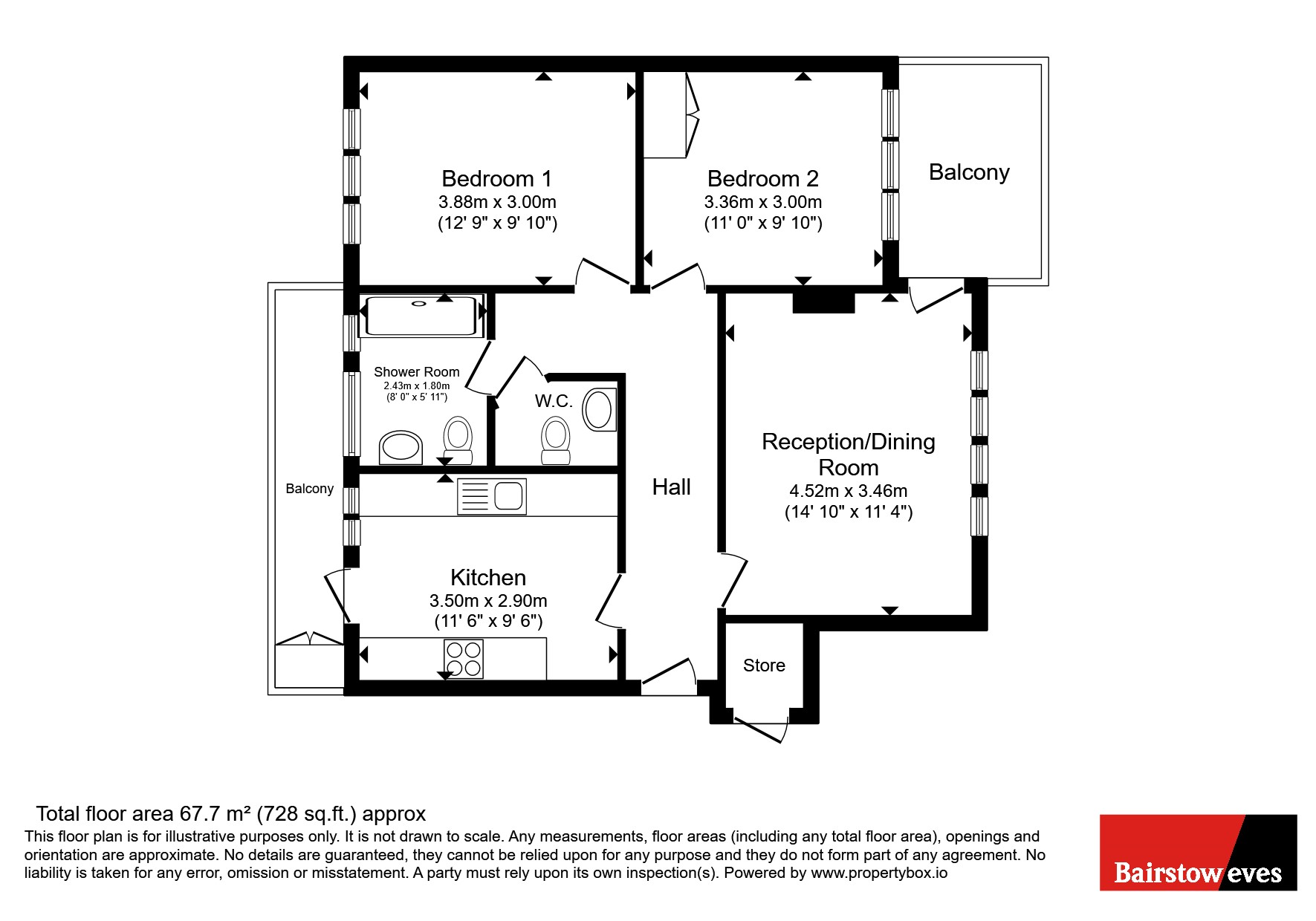 85, Alexandra Road, London floorplan