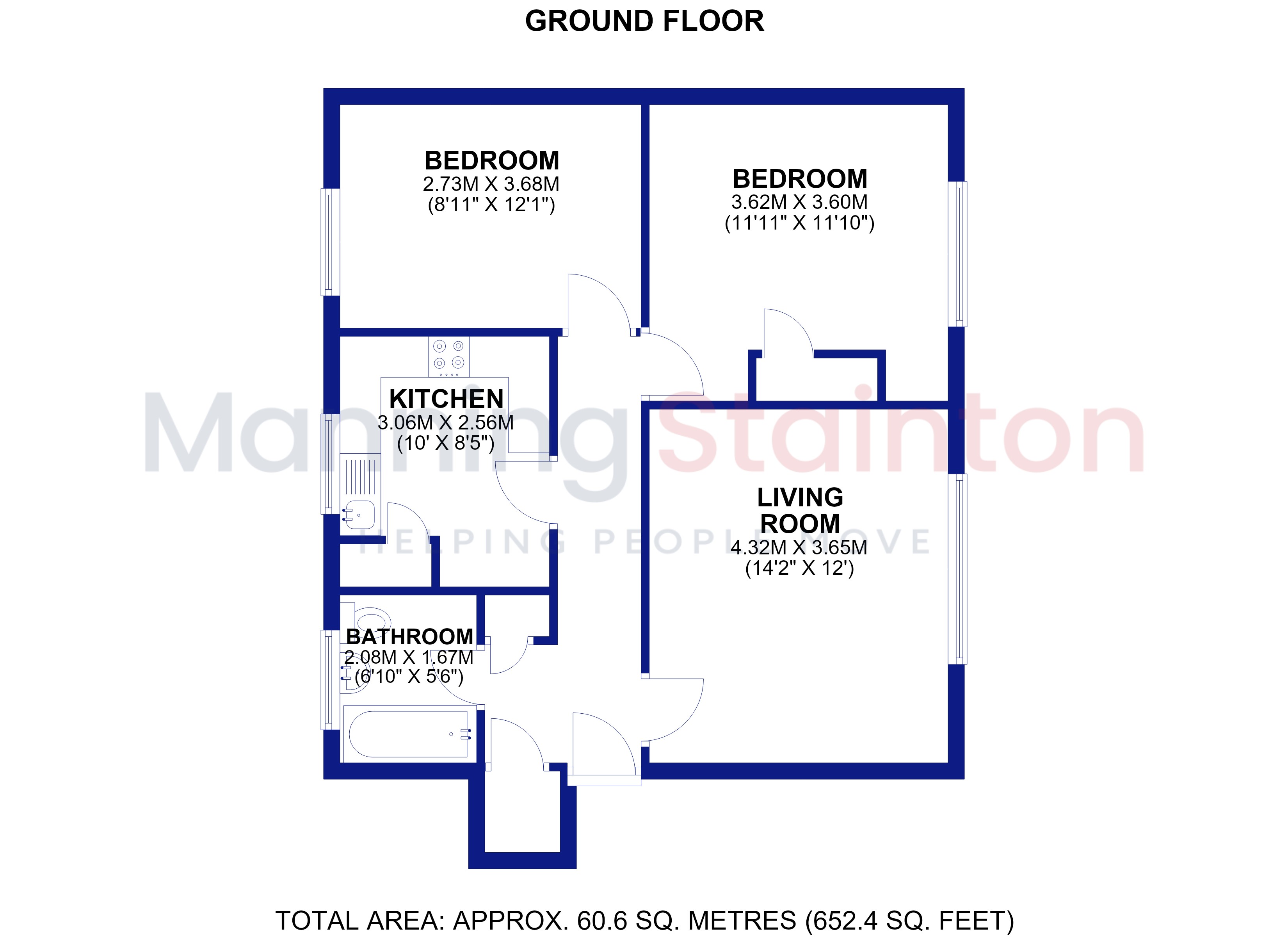 44, Cranmer Bank, West Yorkshire floorplan