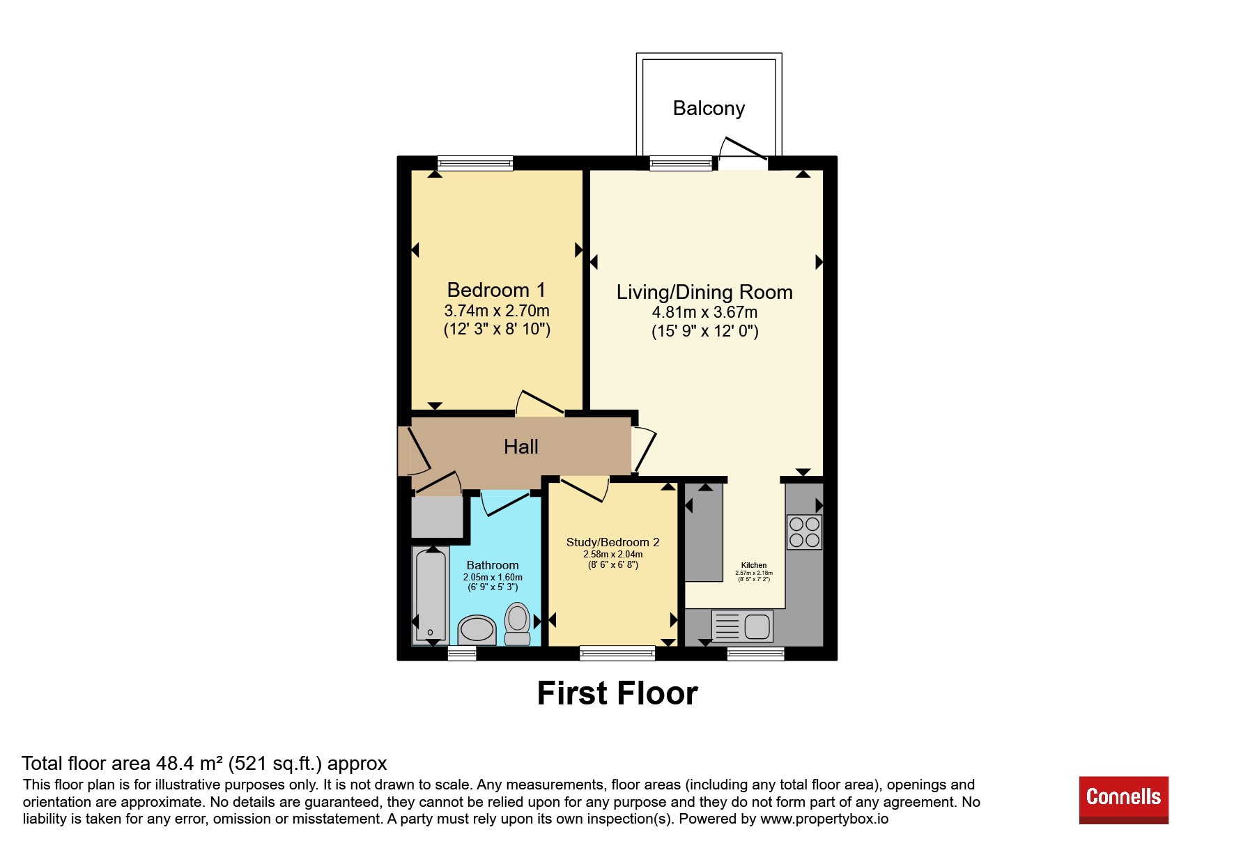 Flat 4, Bowmer House, Tideys Mill, Horsham floorplan