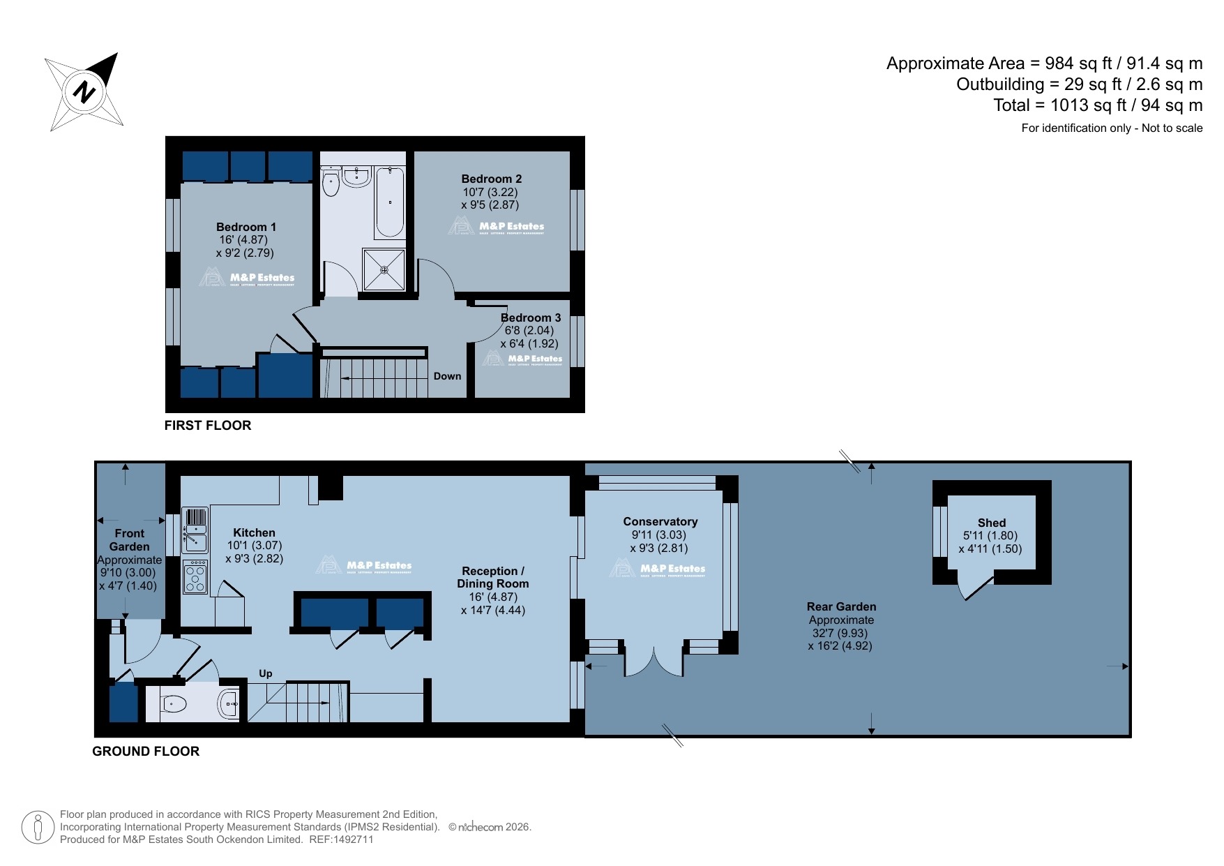 23 Rosemary Close, South Ockendon, Essex floorplan