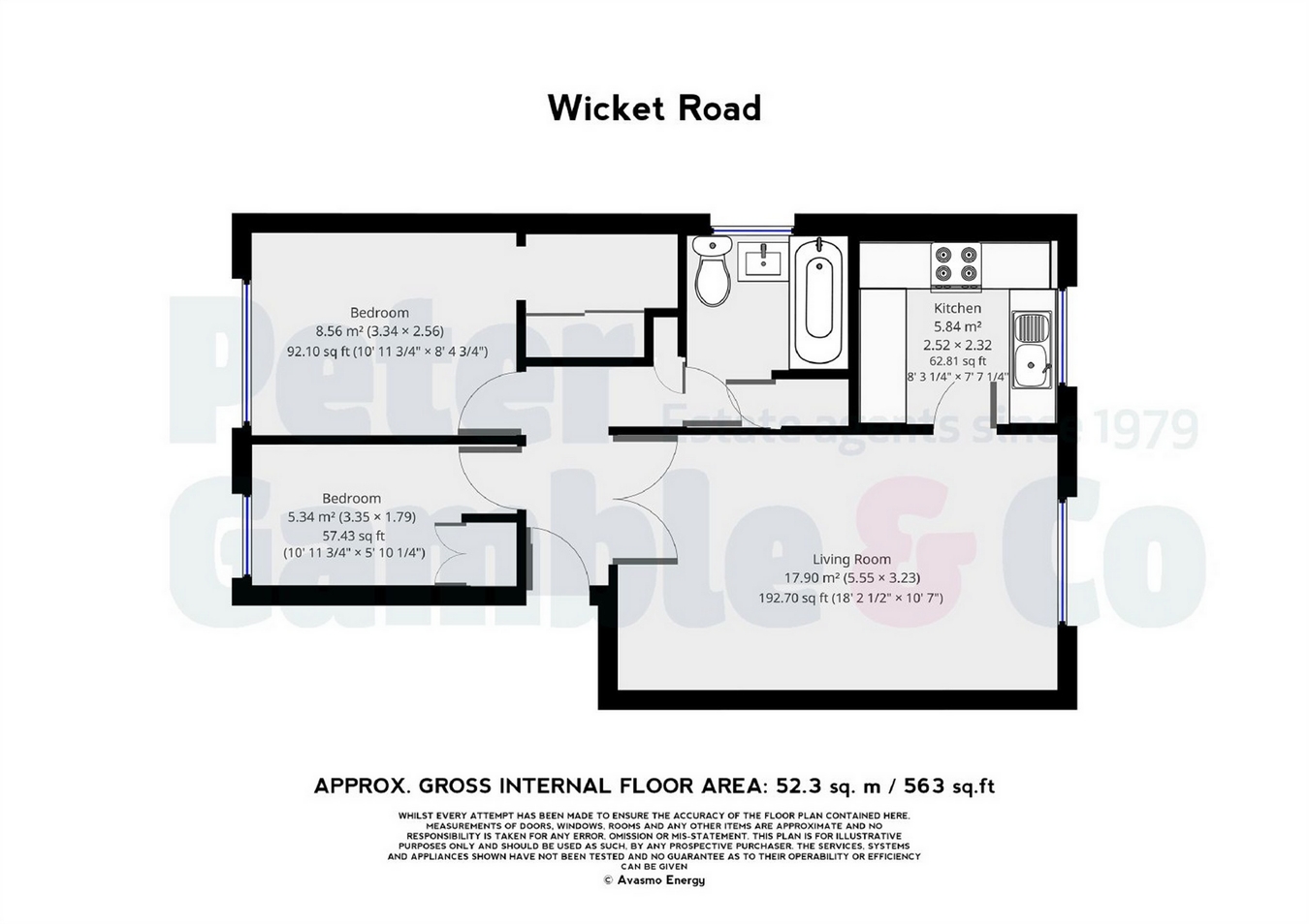 2 Bedrooms Flat for sale in Wicket Road, Perivale, Greenford, Greater London UB6