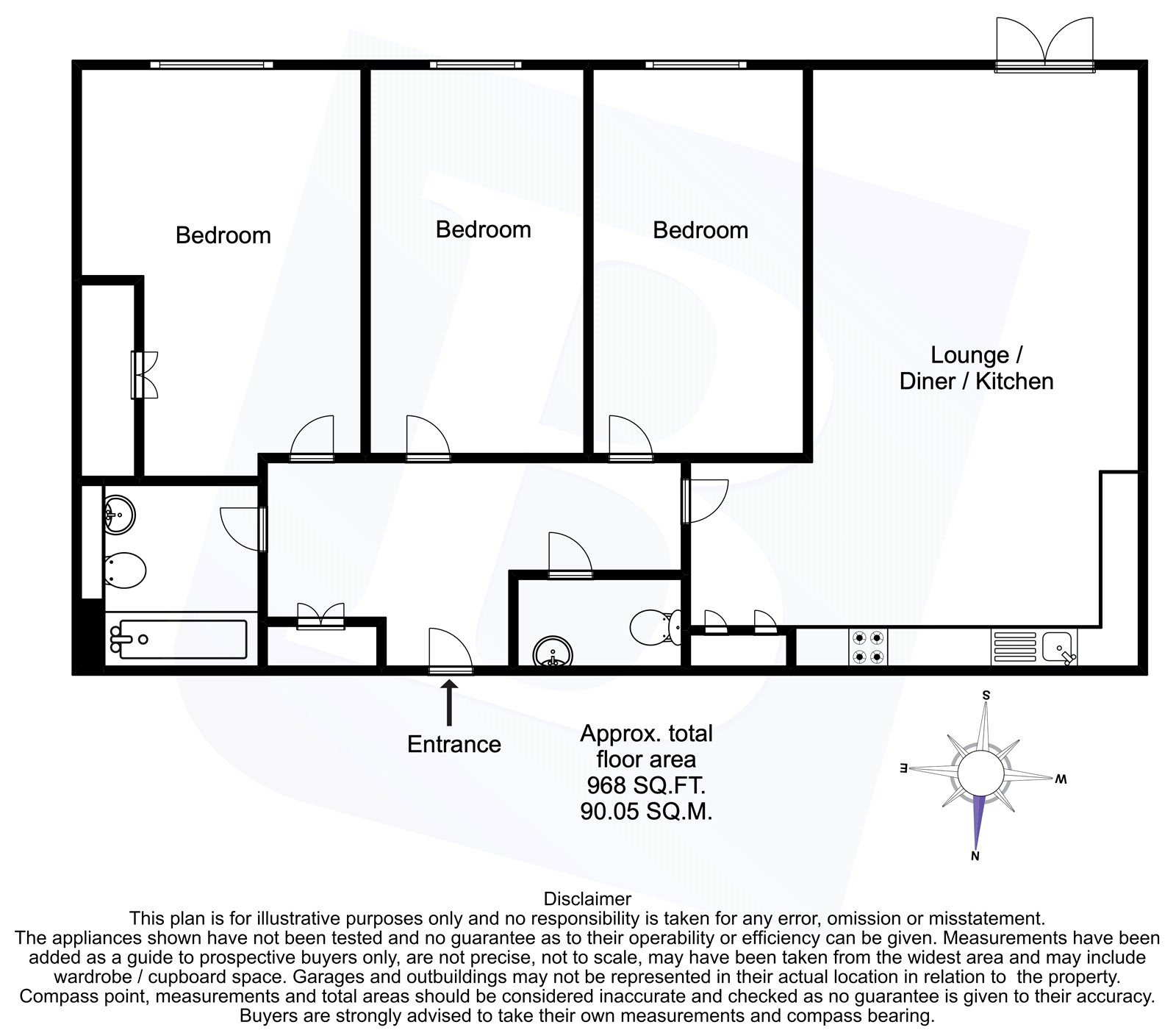 Flat 6, Autumn Court,, Spring Gardens, Romford floorplan