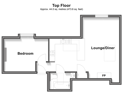 Old Reigate Road, Dorking floorplan