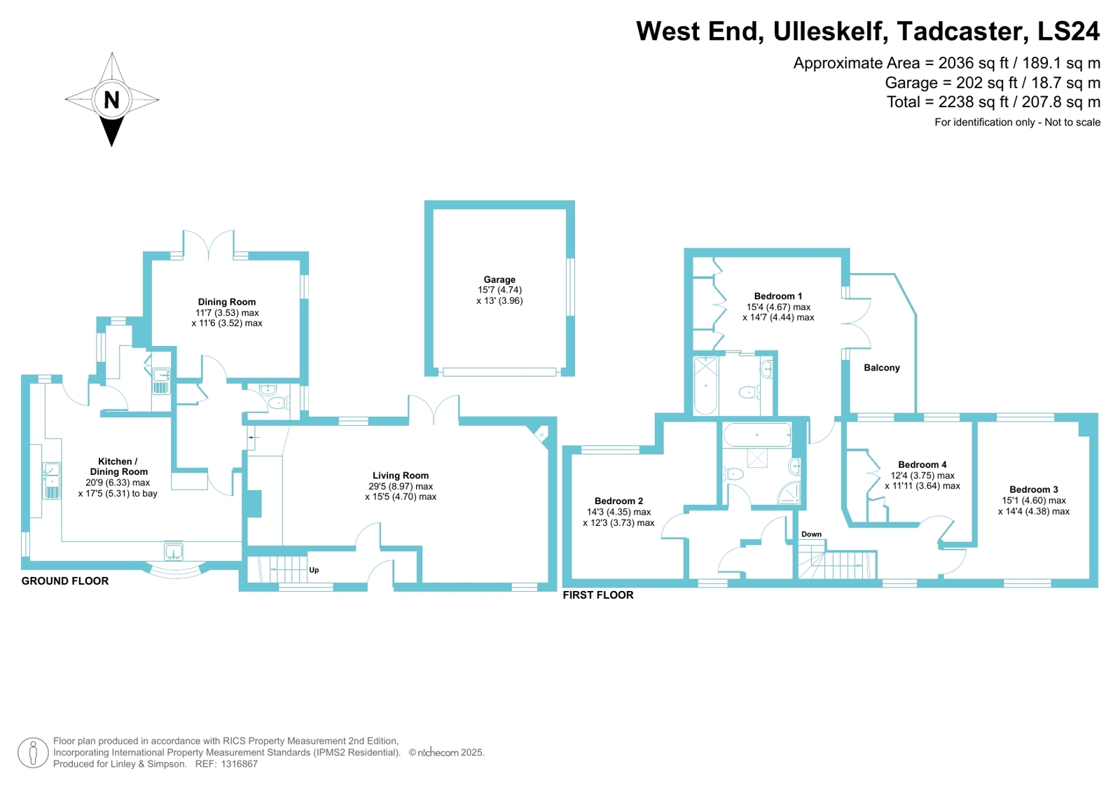 West End Cottage,, West End, Tadcaster floorplan