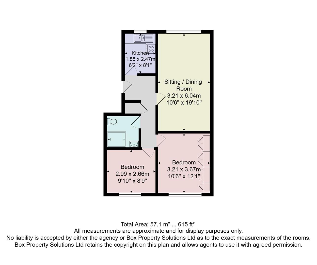 Flat 1, 26, Manor Street, Otley floorplan