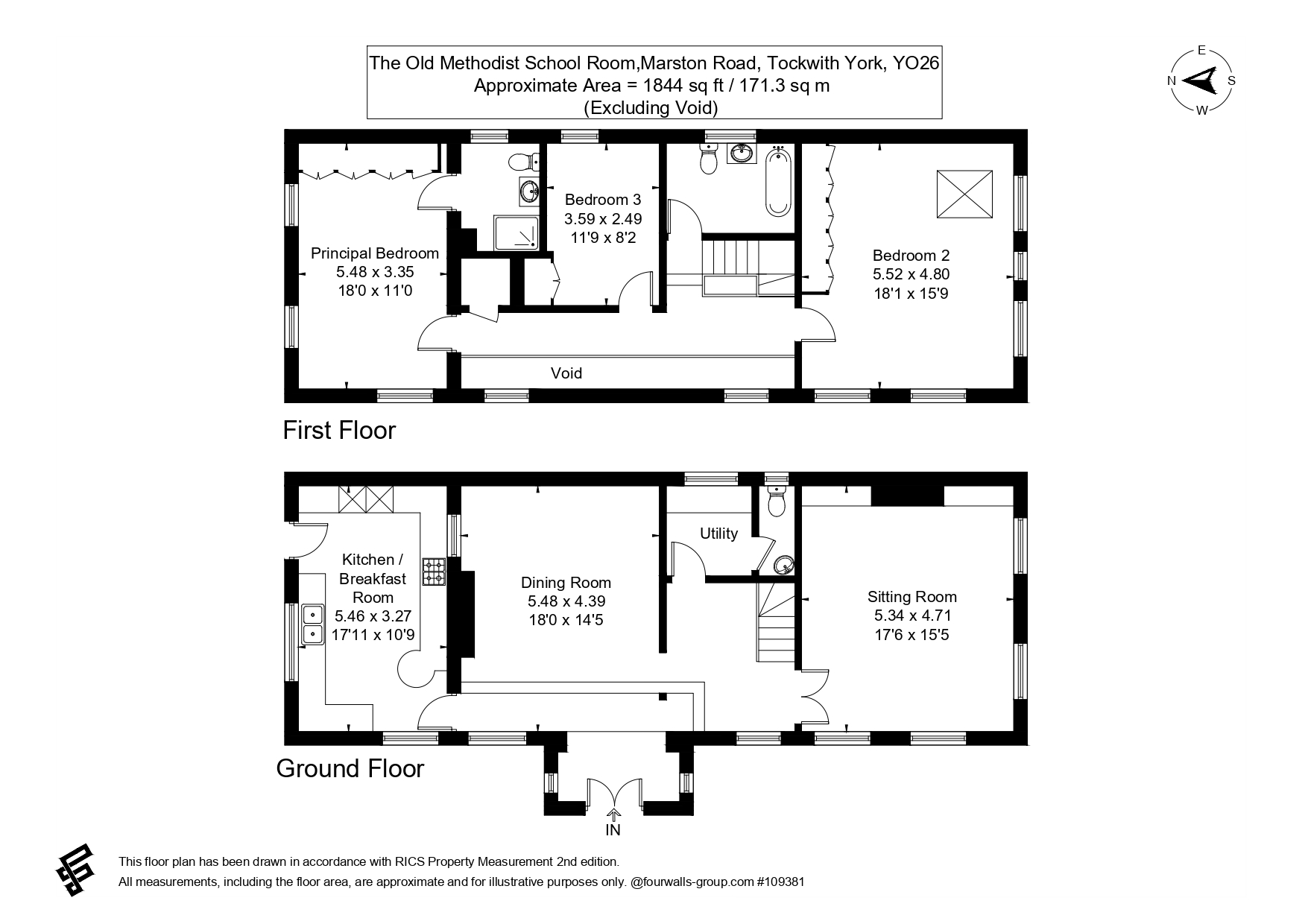 The Old Methodist School Room,, Marston Road, York floorplan