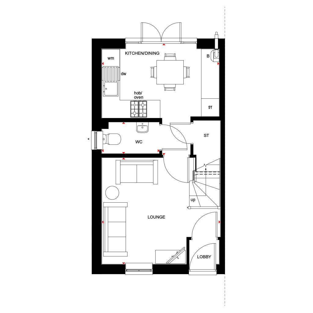 "Kenley" at Carkeel, Saltash PL12, 2 bedroom semidetached house for
