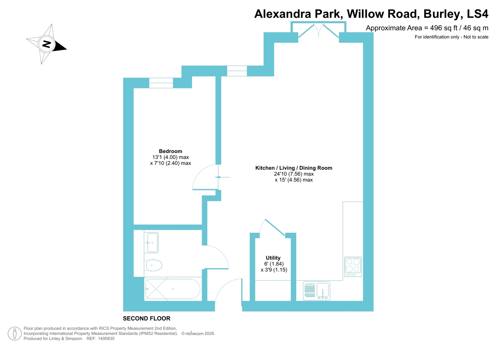 A208, Block A Alexandra Park, Burley floorplan