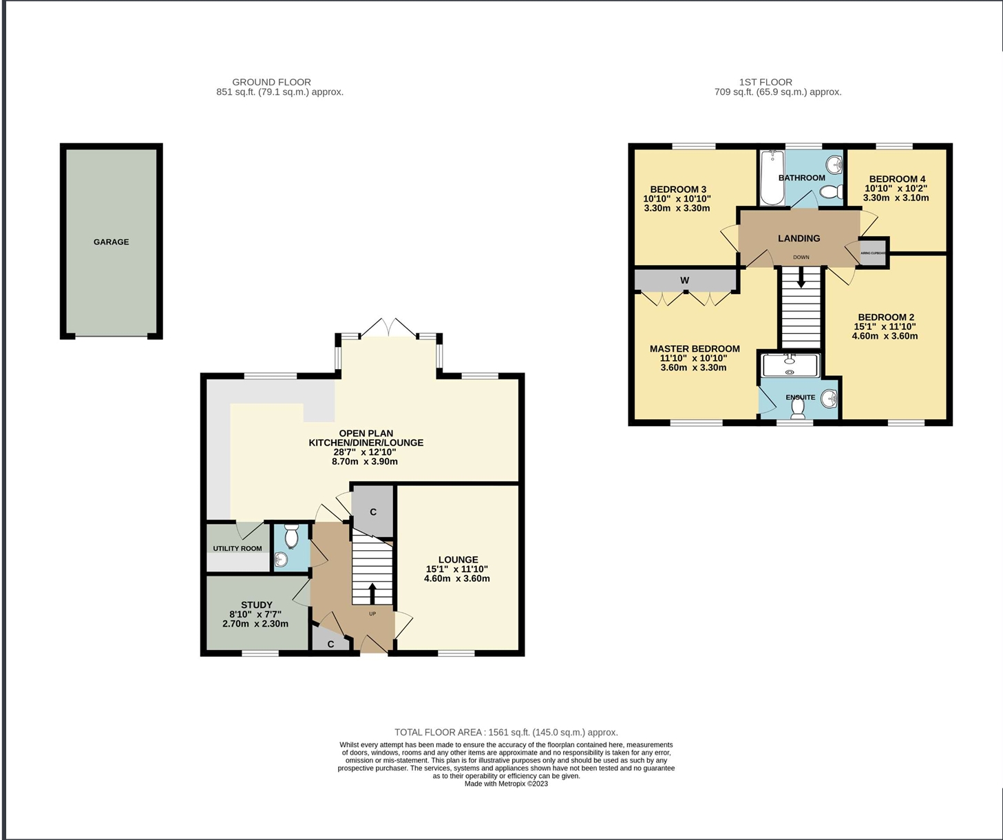 148, Birchfield Way, Telford floorplan