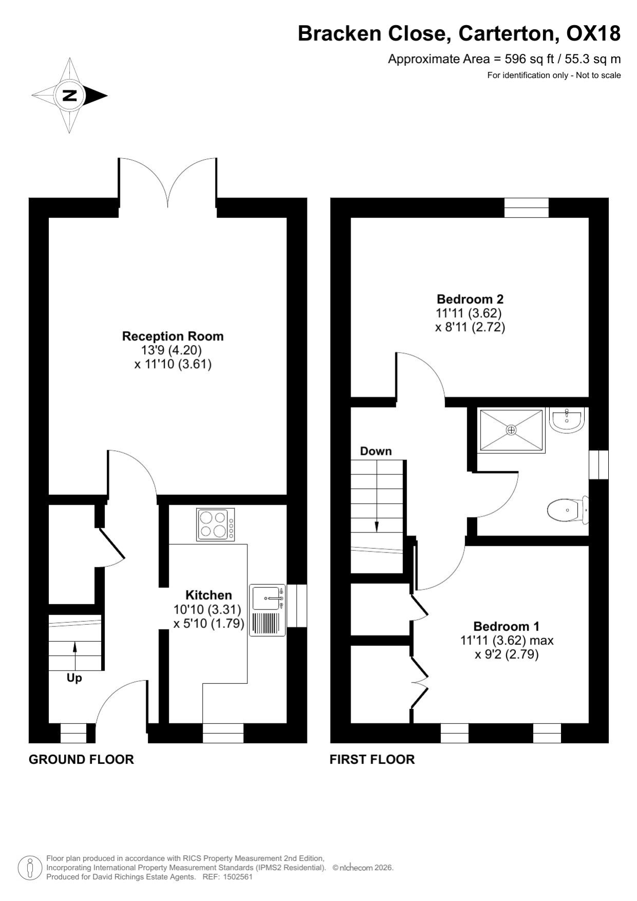 88, Bracken Close, Carterton floorplan