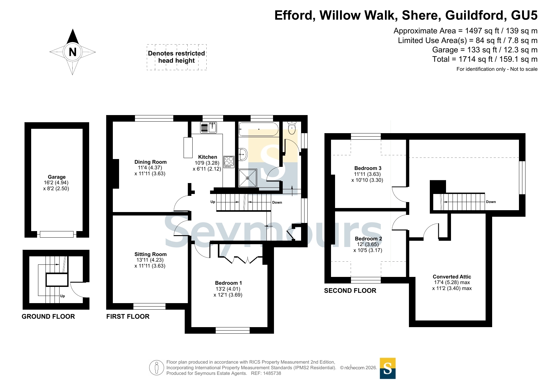 Flat 2, Efford,, Willow Walk, Guildford floorplan