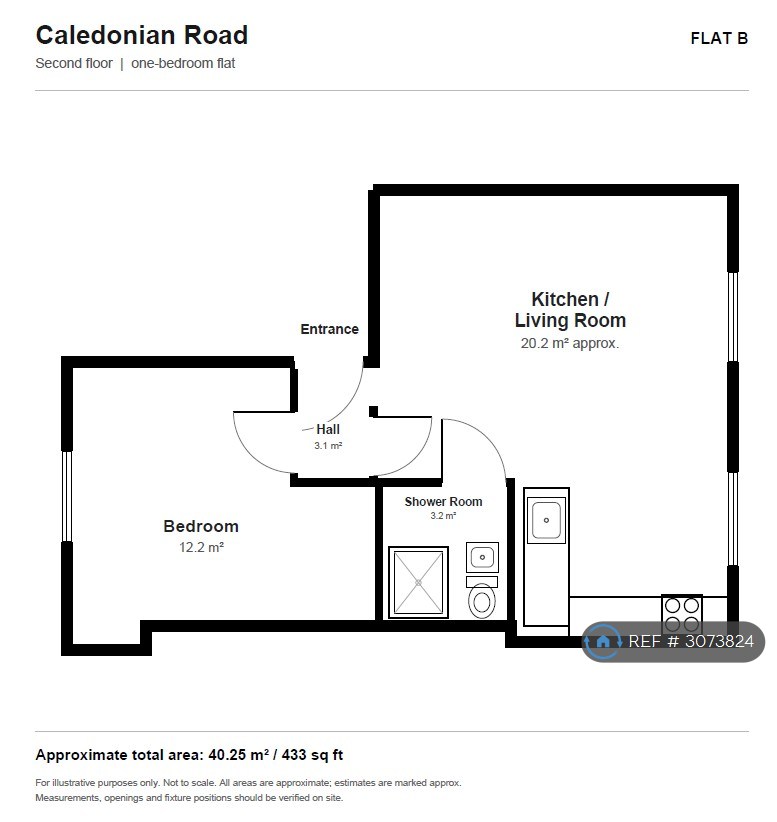 B Caledonian Road, London floorplan