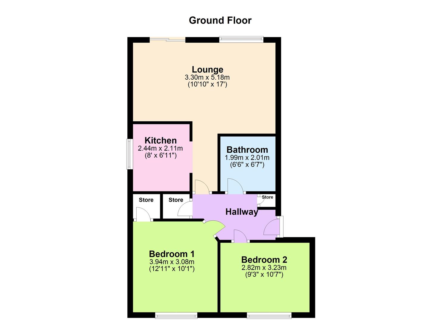 Flat 16, Barwell Court, Barwell Road, Birmingham floorplan