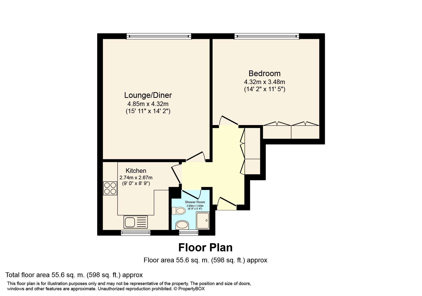 1 Bedrooms Flat for sale in Ringley Oak, Horsham RH12