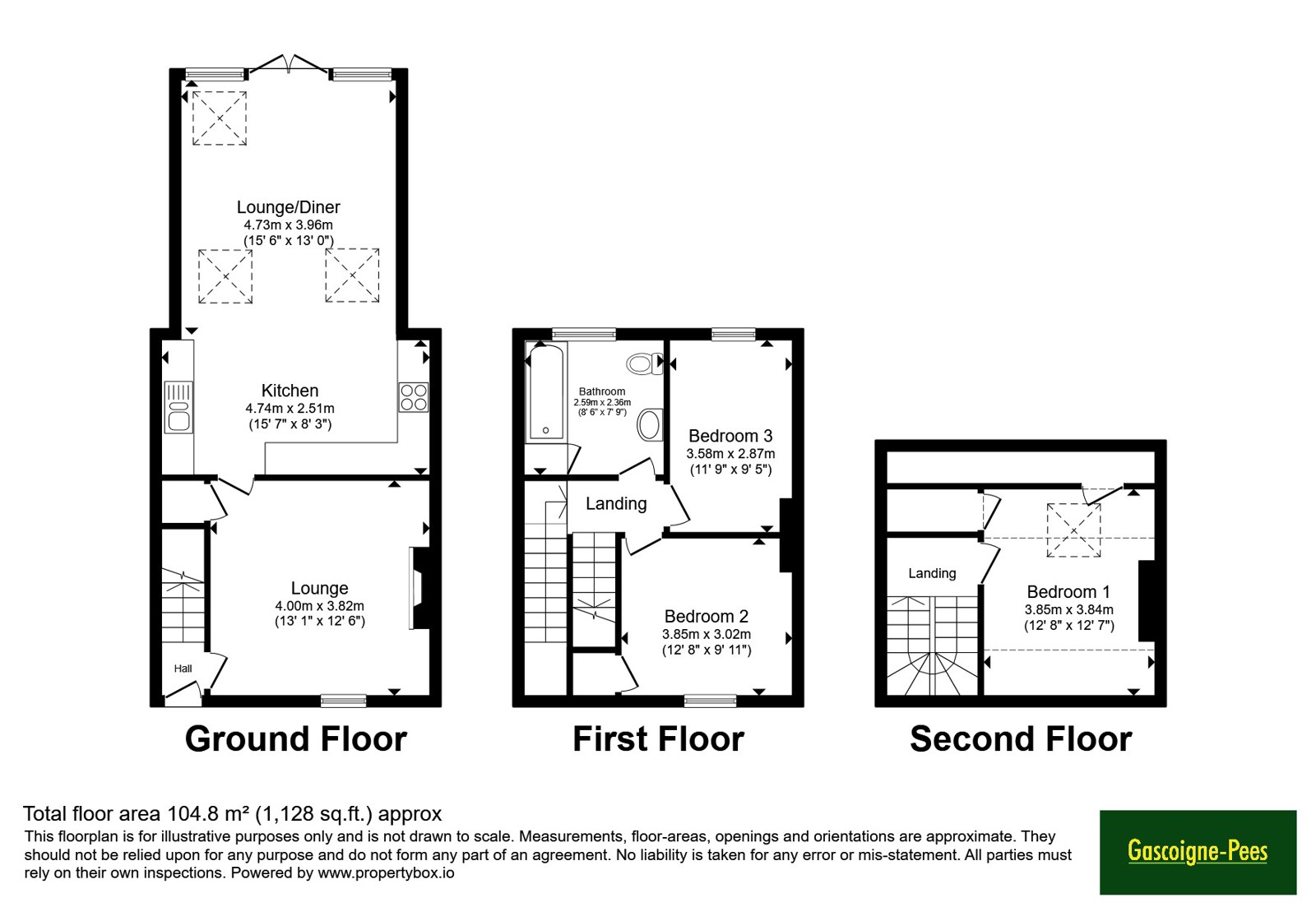 35, Farm Road, Surrey floorplan