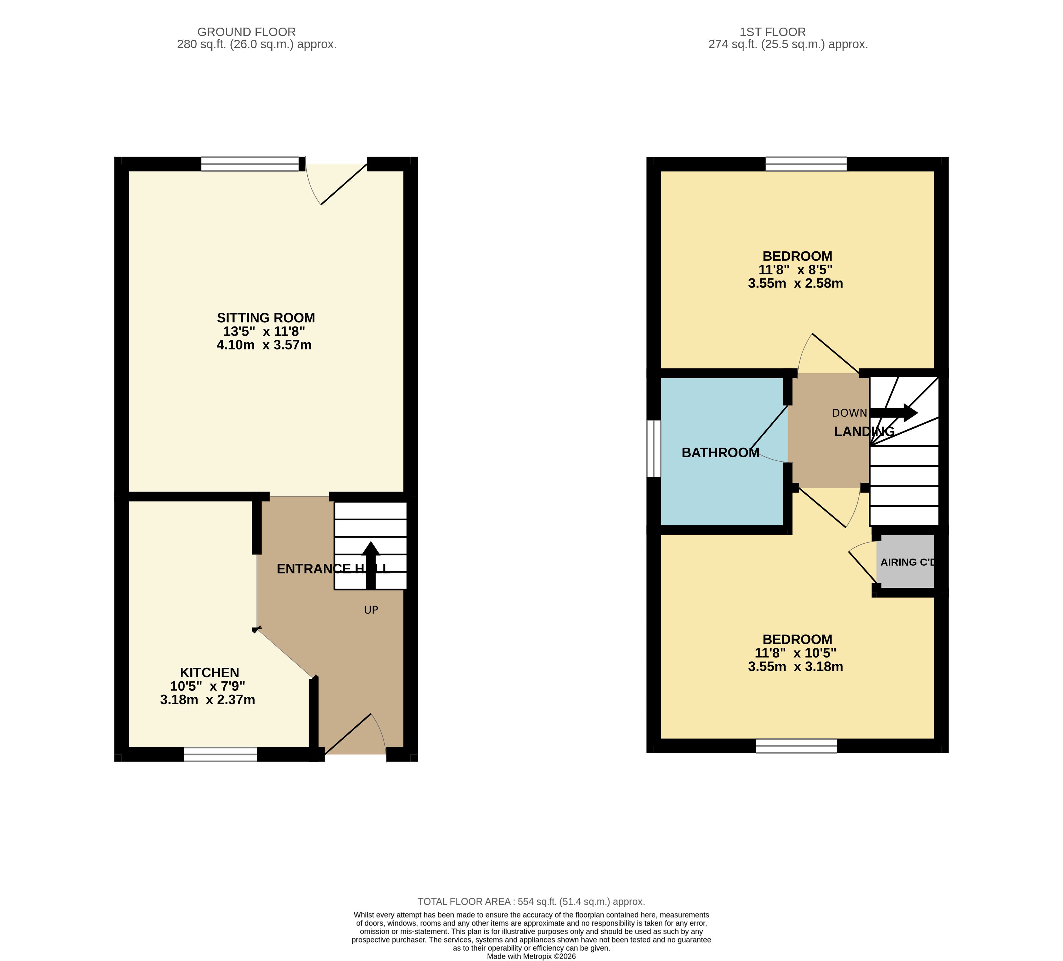 51, Victoria Hall Gardens, Matlock floorplan