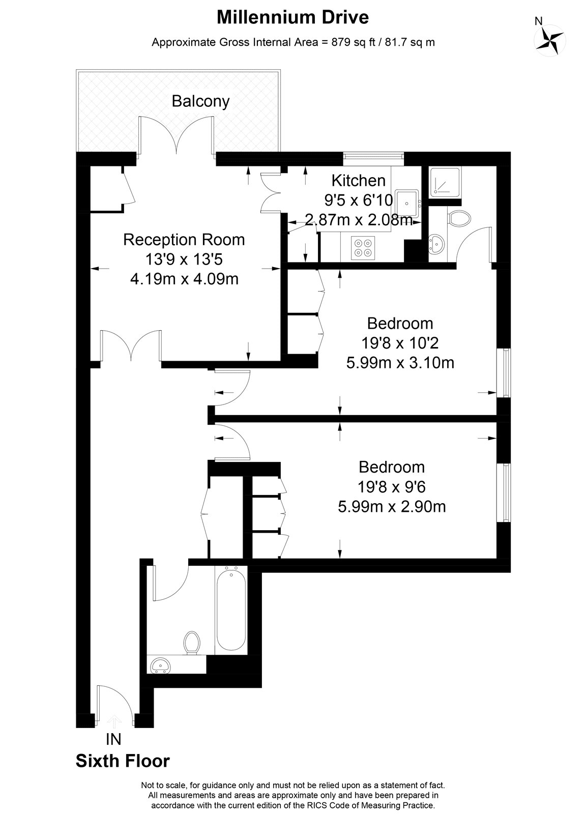 2 Bedrooms Flat to rent in Millennium Drive, London E14