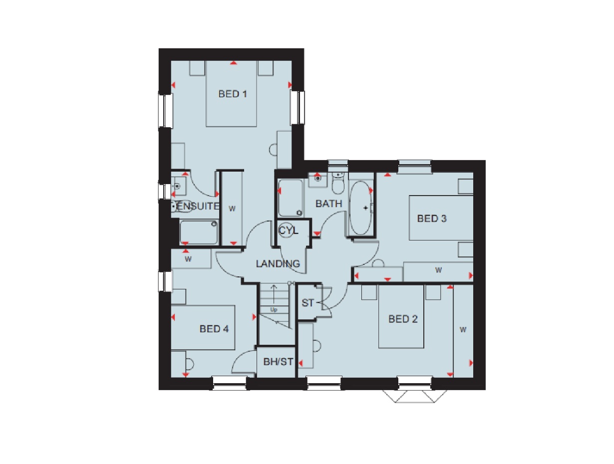 Plot 42, Chaulden Meadows Long Chaulden, Hemel Hempstead floorplan