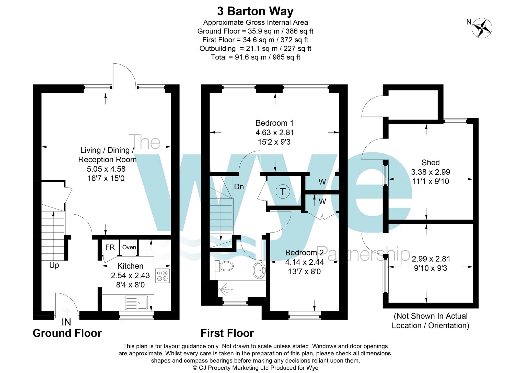 3 Barton Way, High Wycombe floorplan