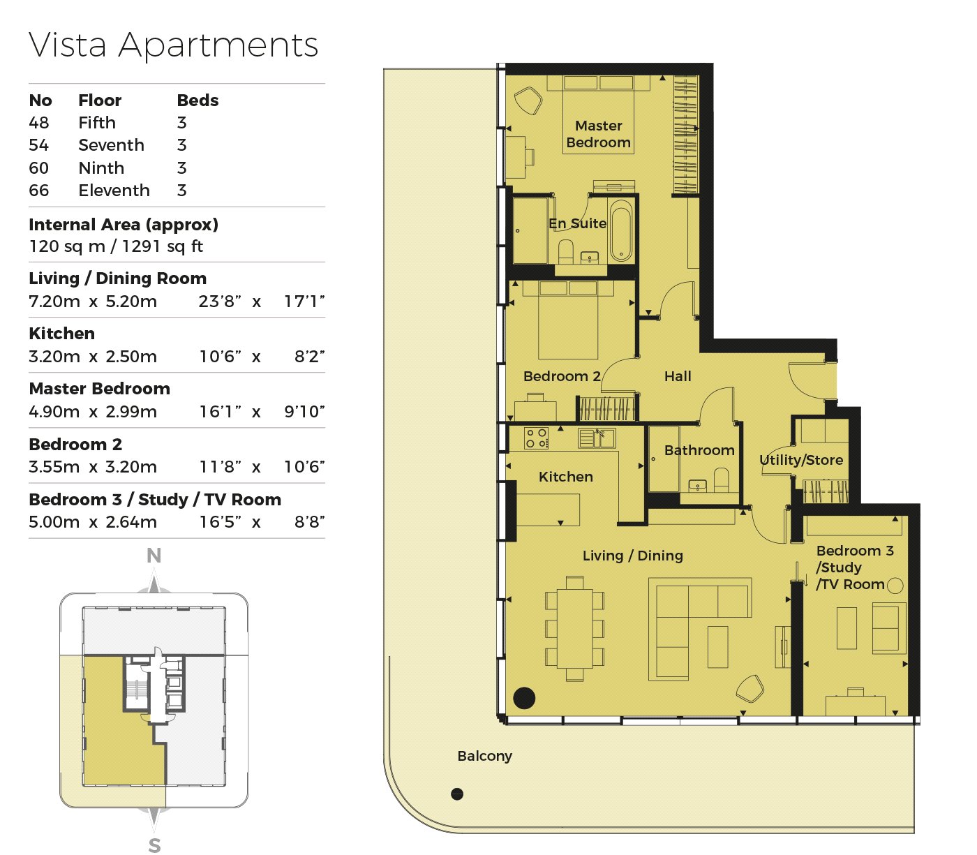 3 Bedrooms Flat for sale in Bayside Apartments, 62 Brighton Road, Worthing, West Sussex BN11