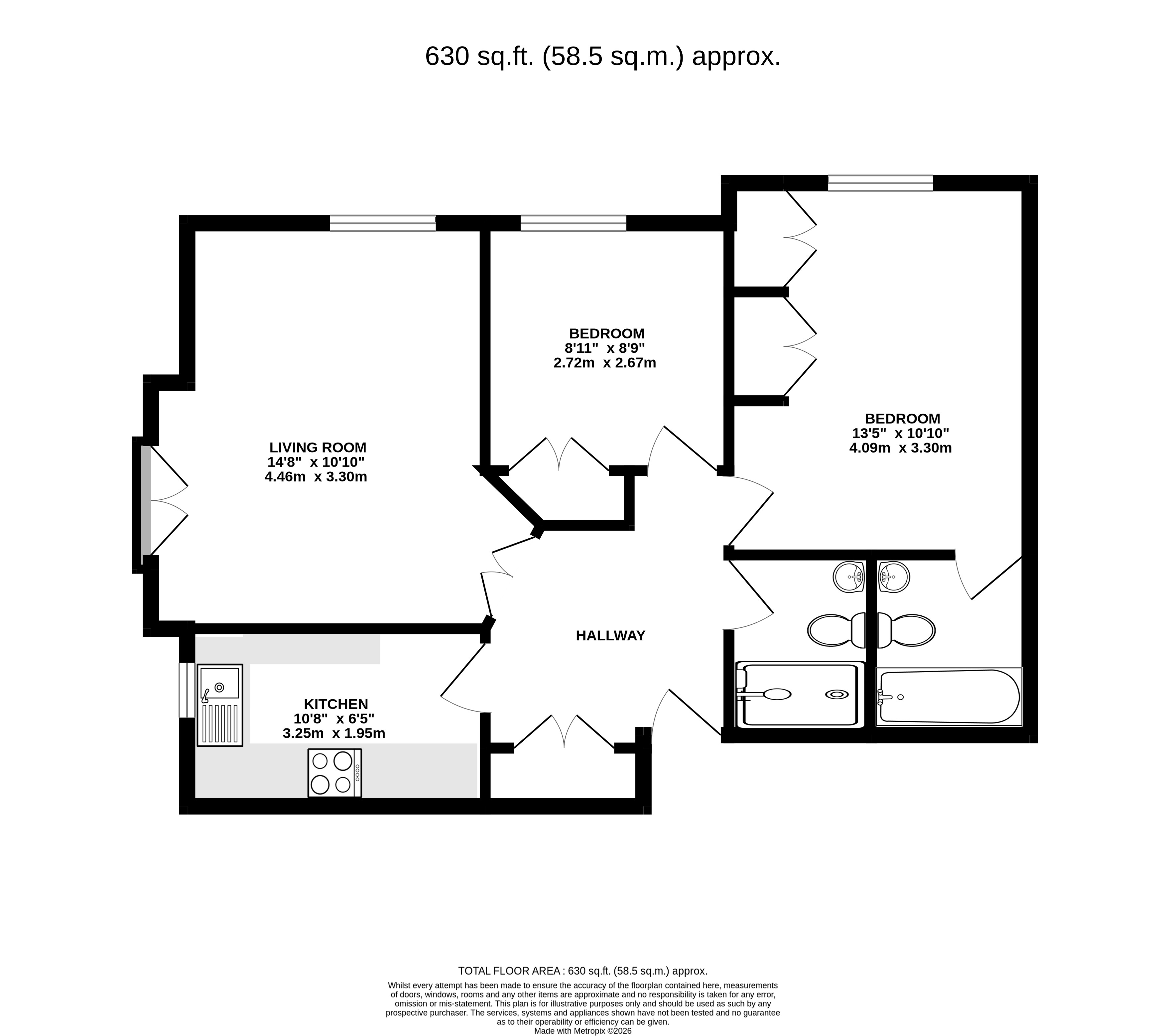 12, Hamilton Place, Hampshire floorplan
